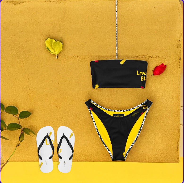 No Shade Sun Bath Bandeau Bikini