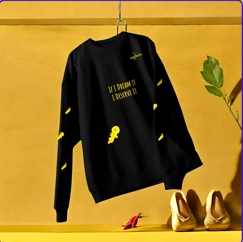 Cozy Oversized Sweater – Unisex Black Pullover