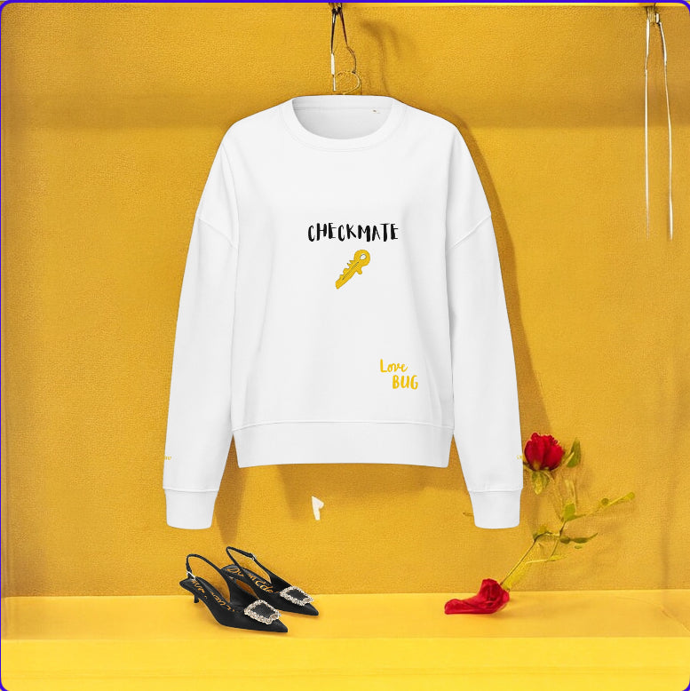 Velour Checkmate Crew Neck Sweatshirt