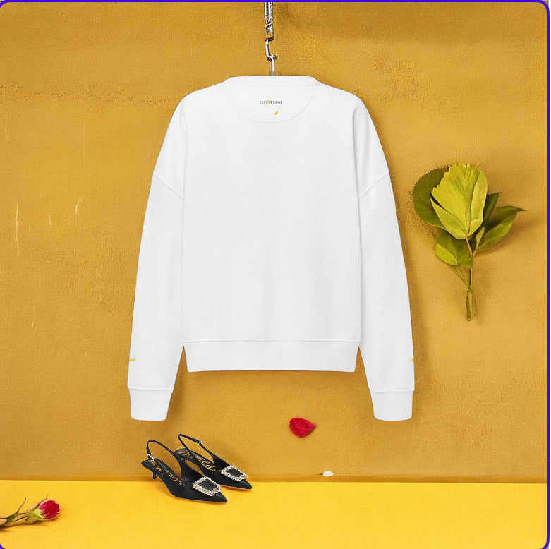 Velour Checkmate Crew Neck Sweatshirt