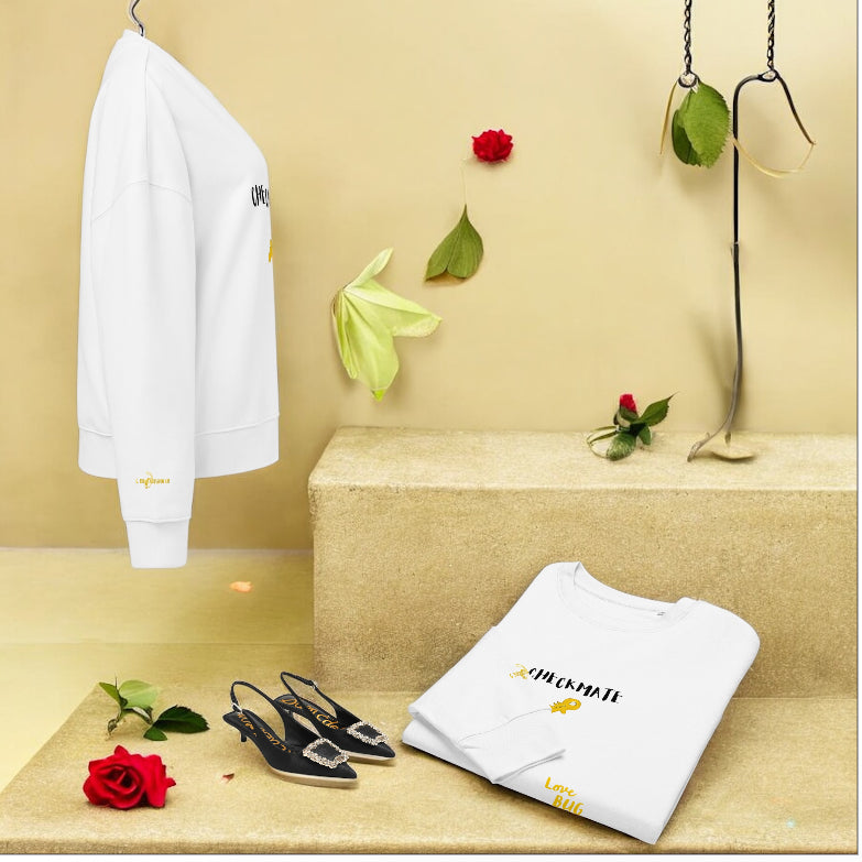 Velour Checkmate Crew Neck Sweatshirt