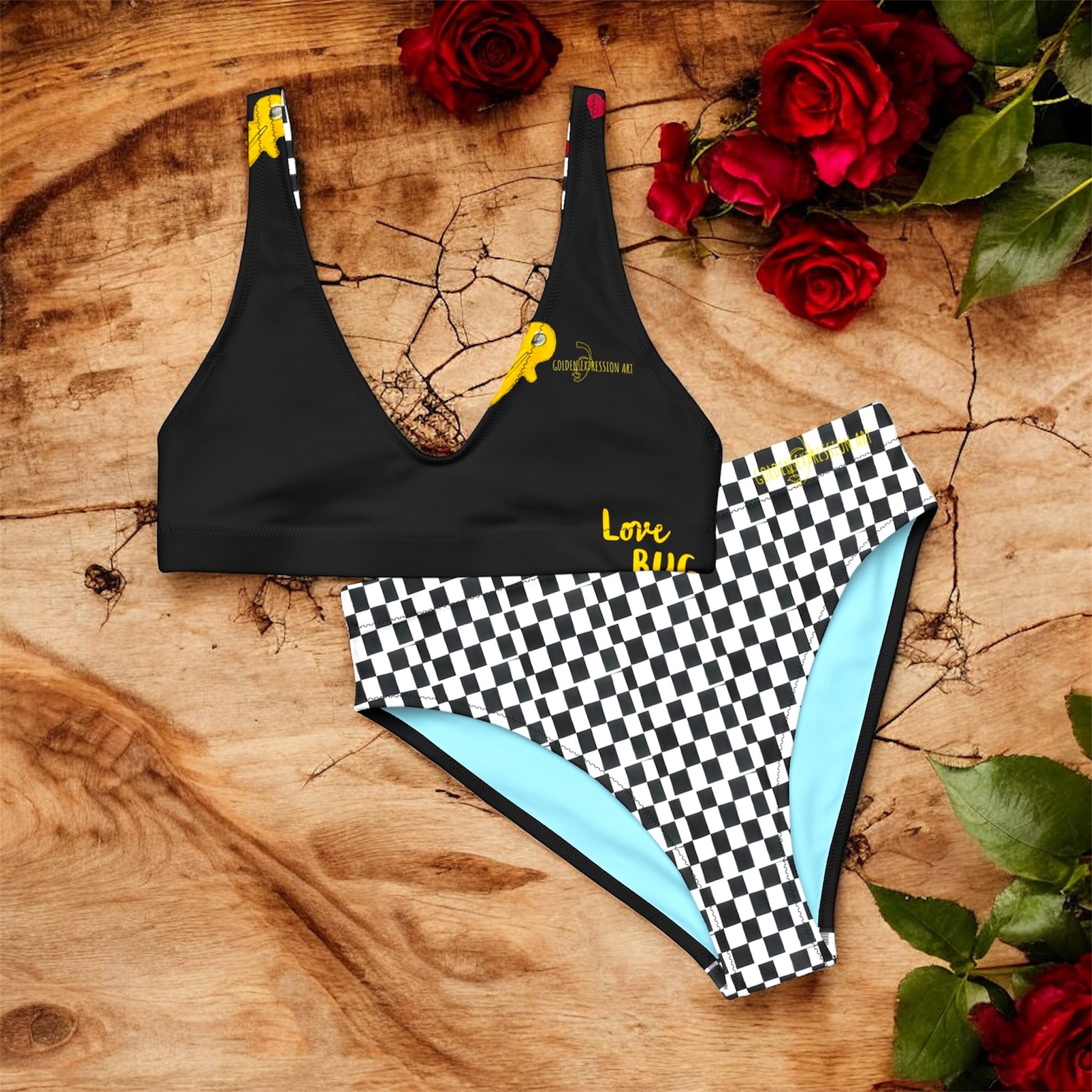 Image 2 - Perfect Key 2 Piece Bikini Set – front view stylish two-piece swimwear | Golden Expression Art"