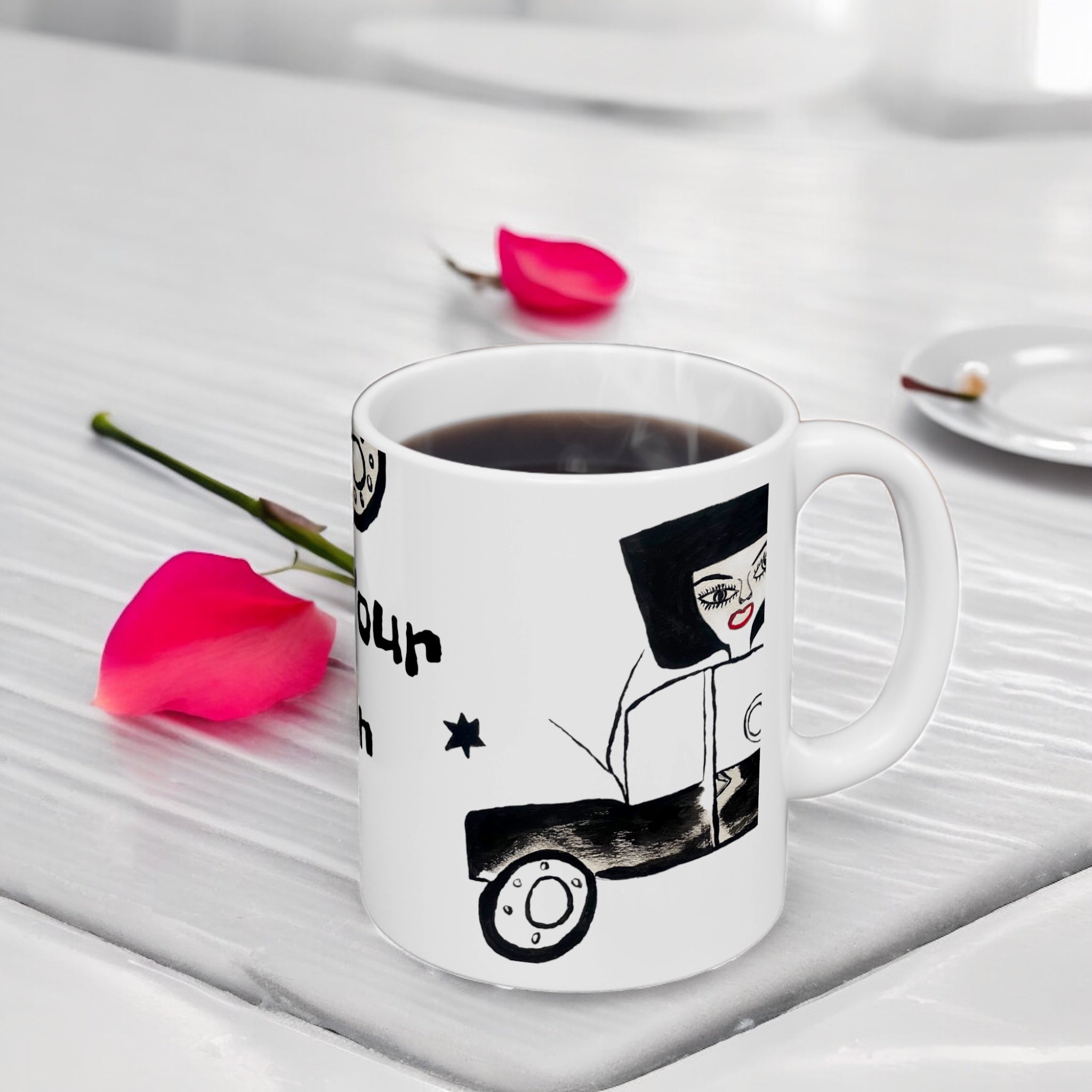 Wait Your Turn Coffee Tea Mug - Golden Expression Art