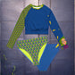 Aurora Cactus Long-sleeve Crop top