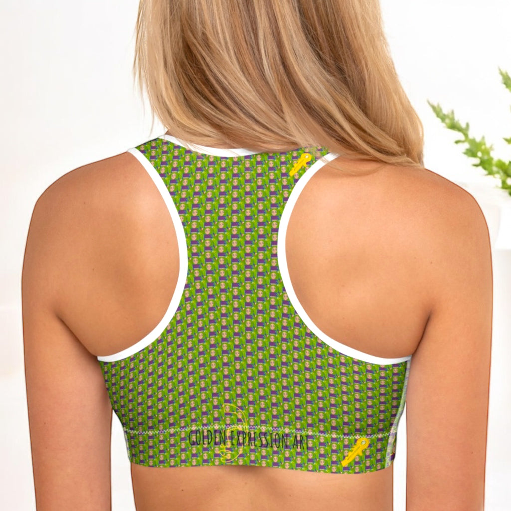 Bree padded Sports Bra - Golden Expression Art