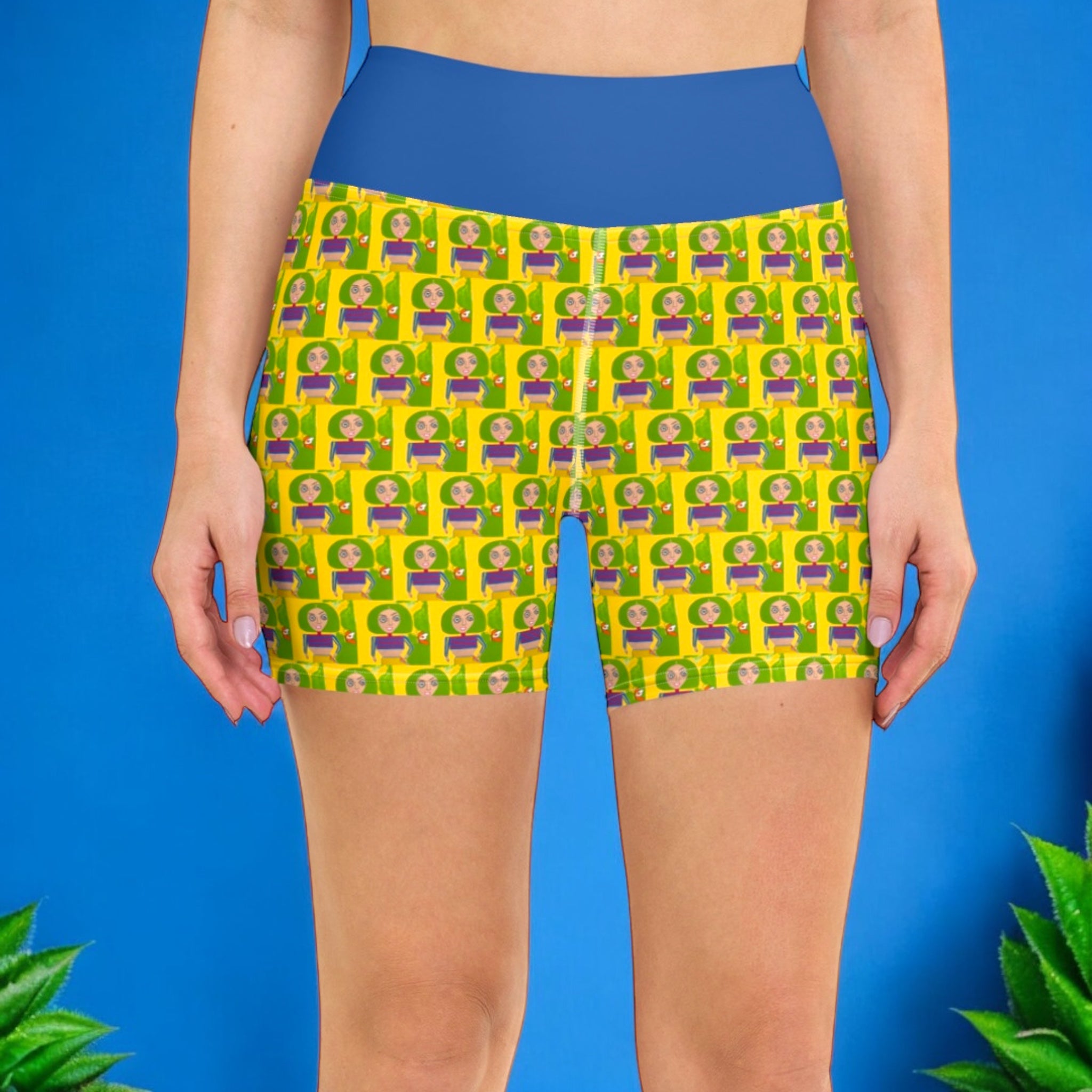 Athletic Yoga Shorts - Golden Expression Art