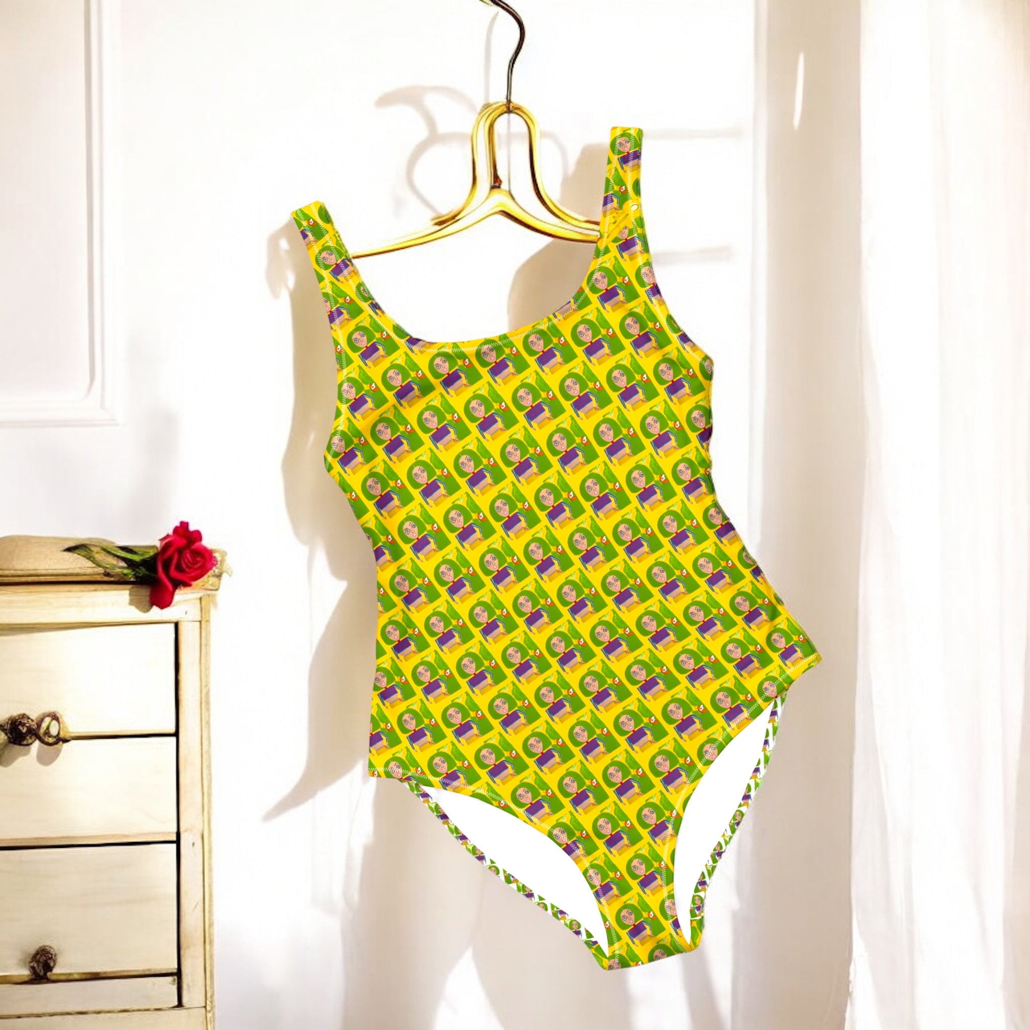 Gardenia Goddess One Piece Swimwear - Golden Expression Art
