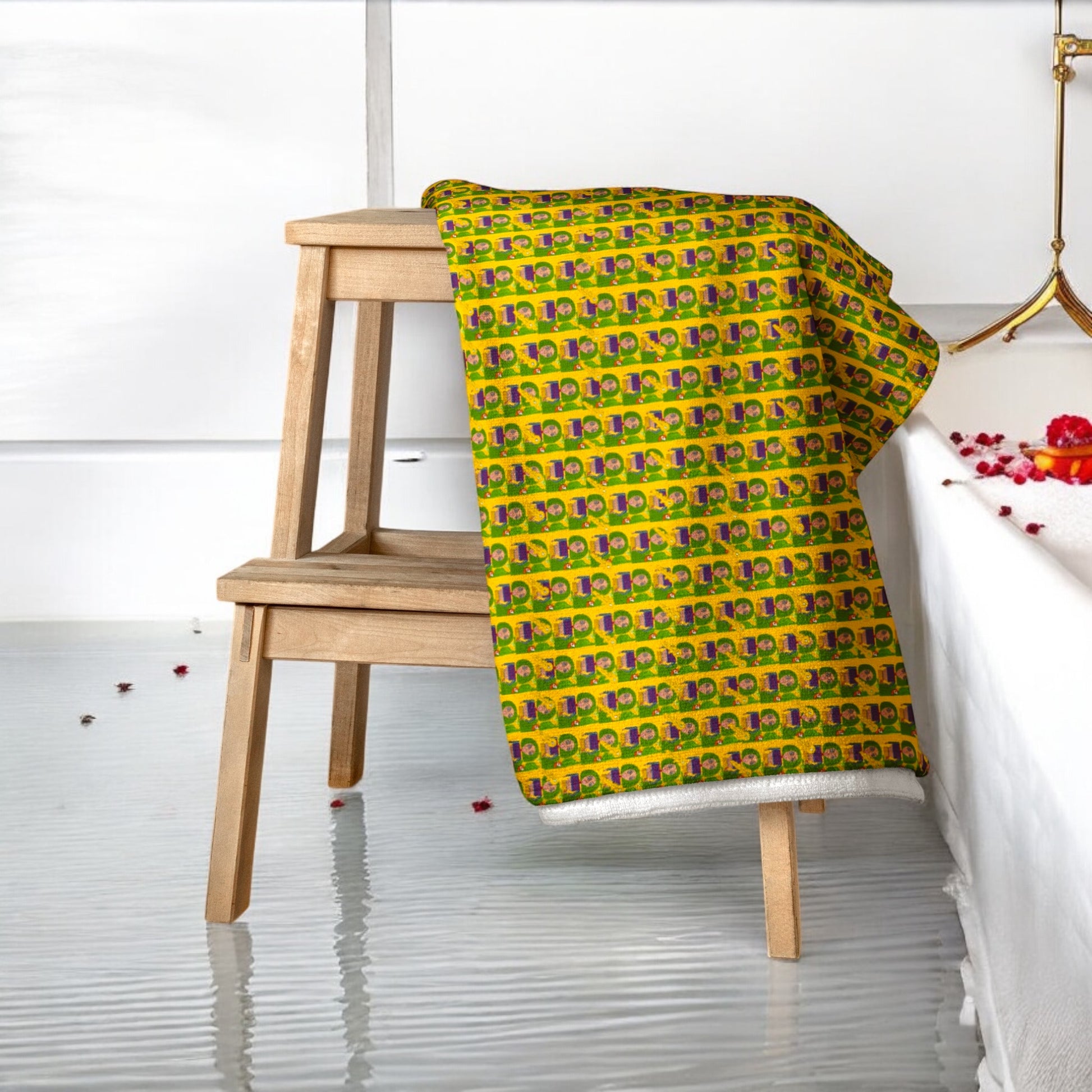 Cozy Beach Bath Towel - Golden Expression Art