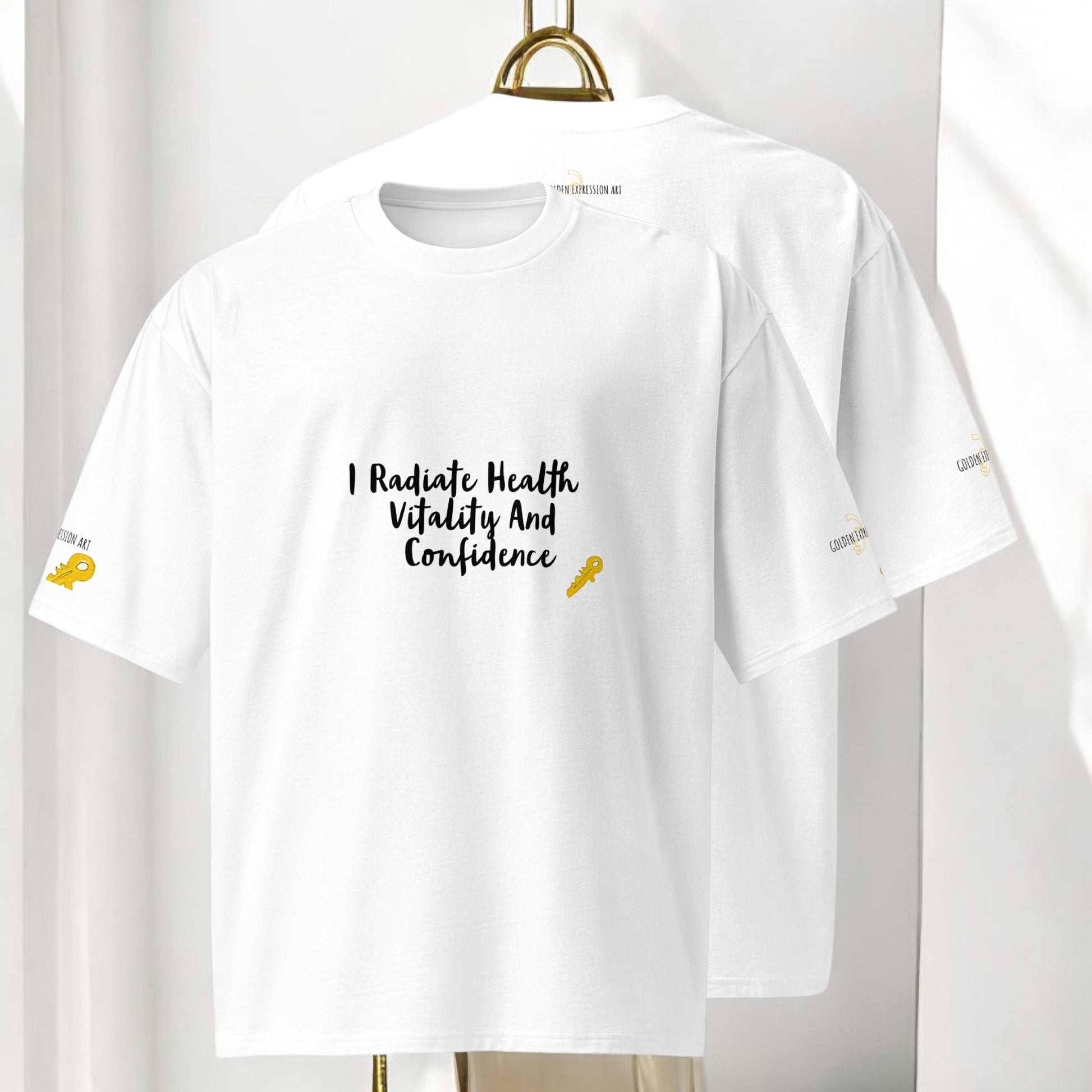 Key Over Size Unisex T-Shirt - Golden Expression Art