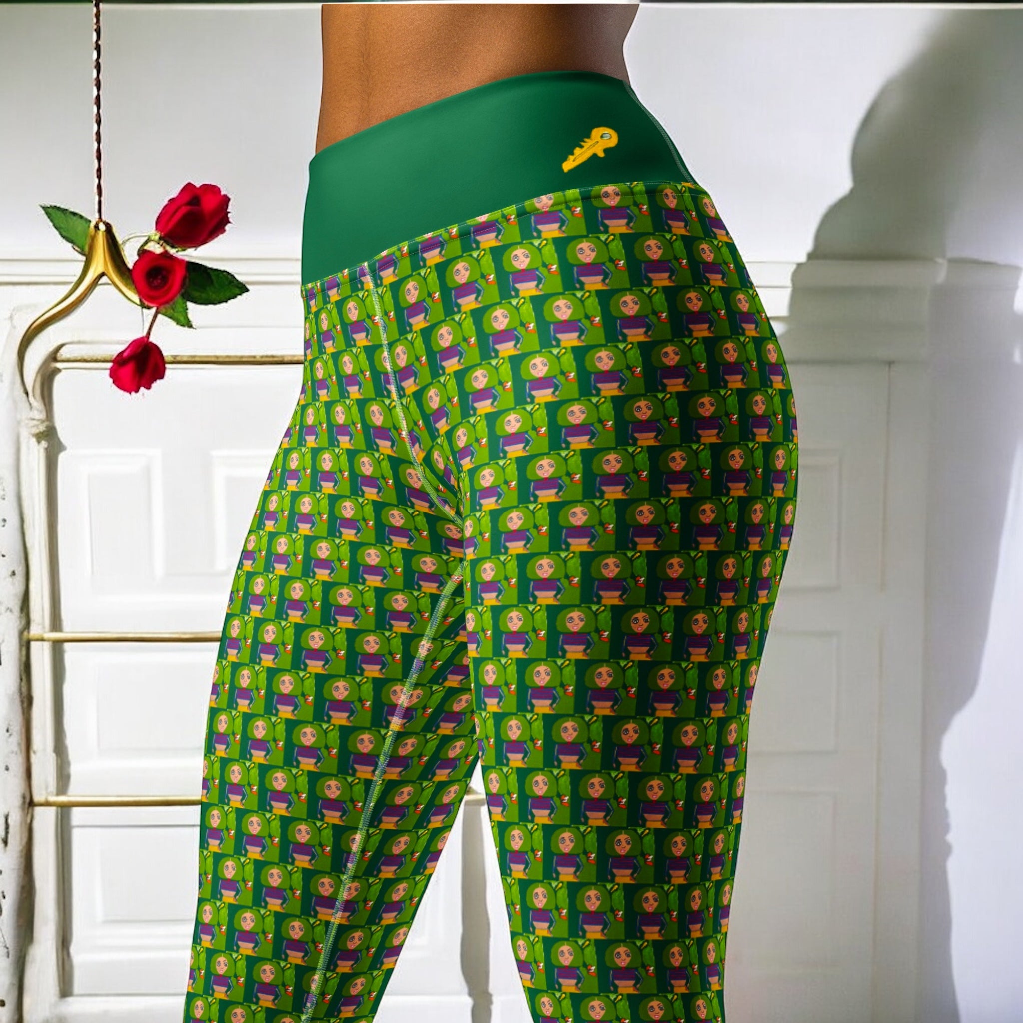 Triumphant Athletic Leggings - Golden Expression Art