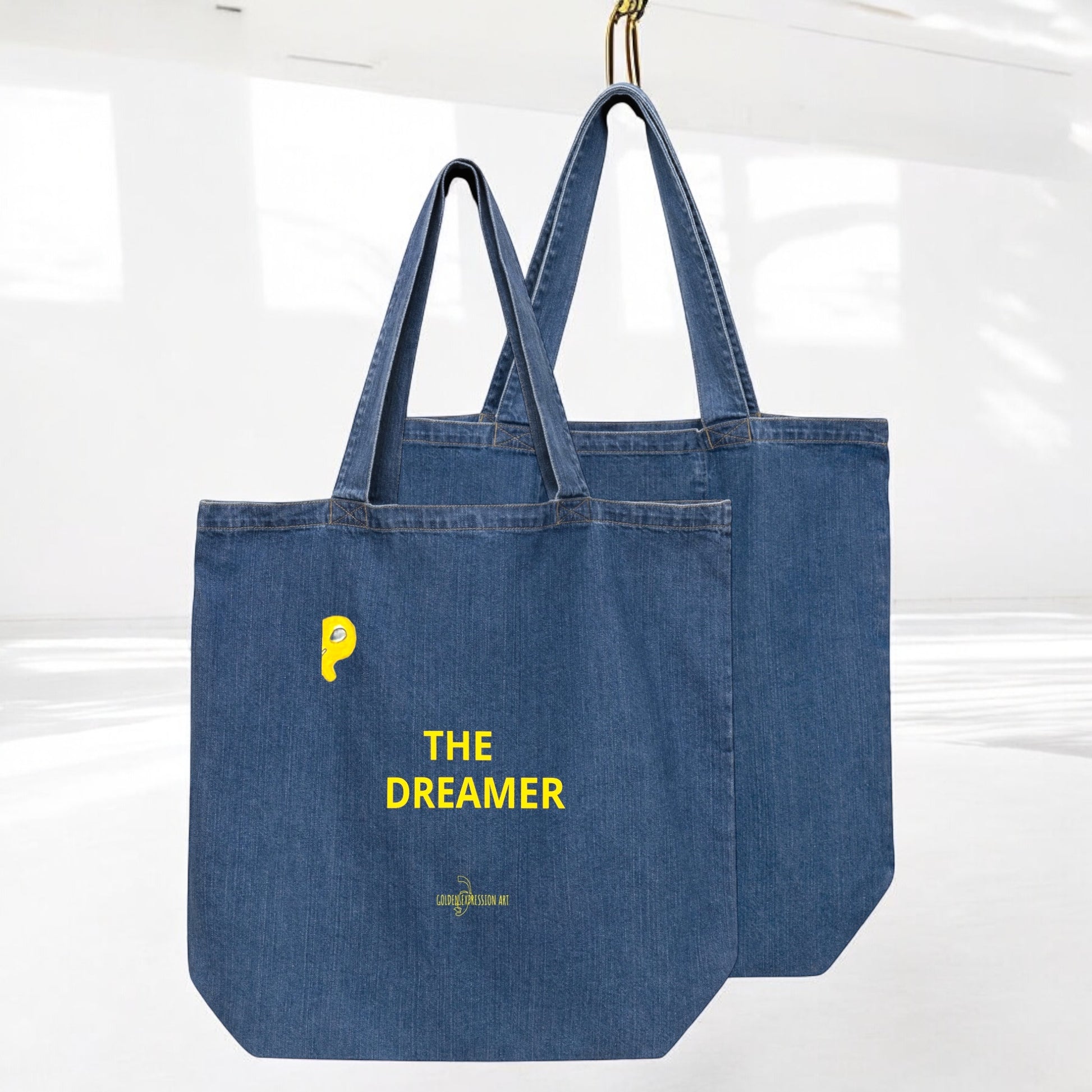 The Dreamer Shopping Tote - Golden Expression Art