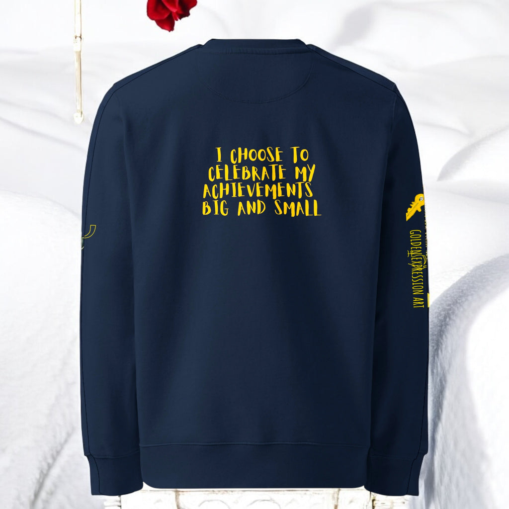 Achievement Unisex Sweatshirt - Golden Expression Art