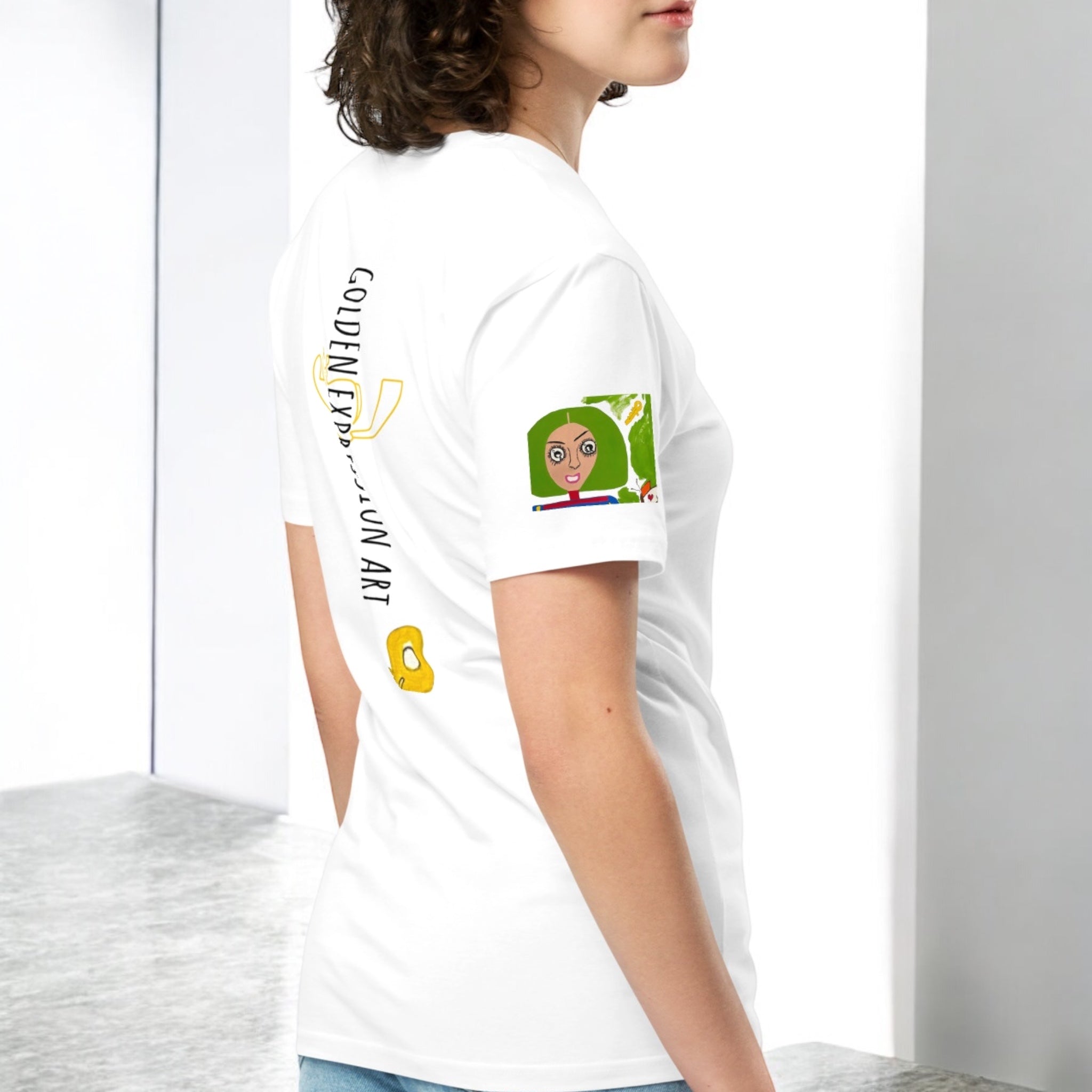 Golden Short Sleeve T- Shirt - Golden Expression Art