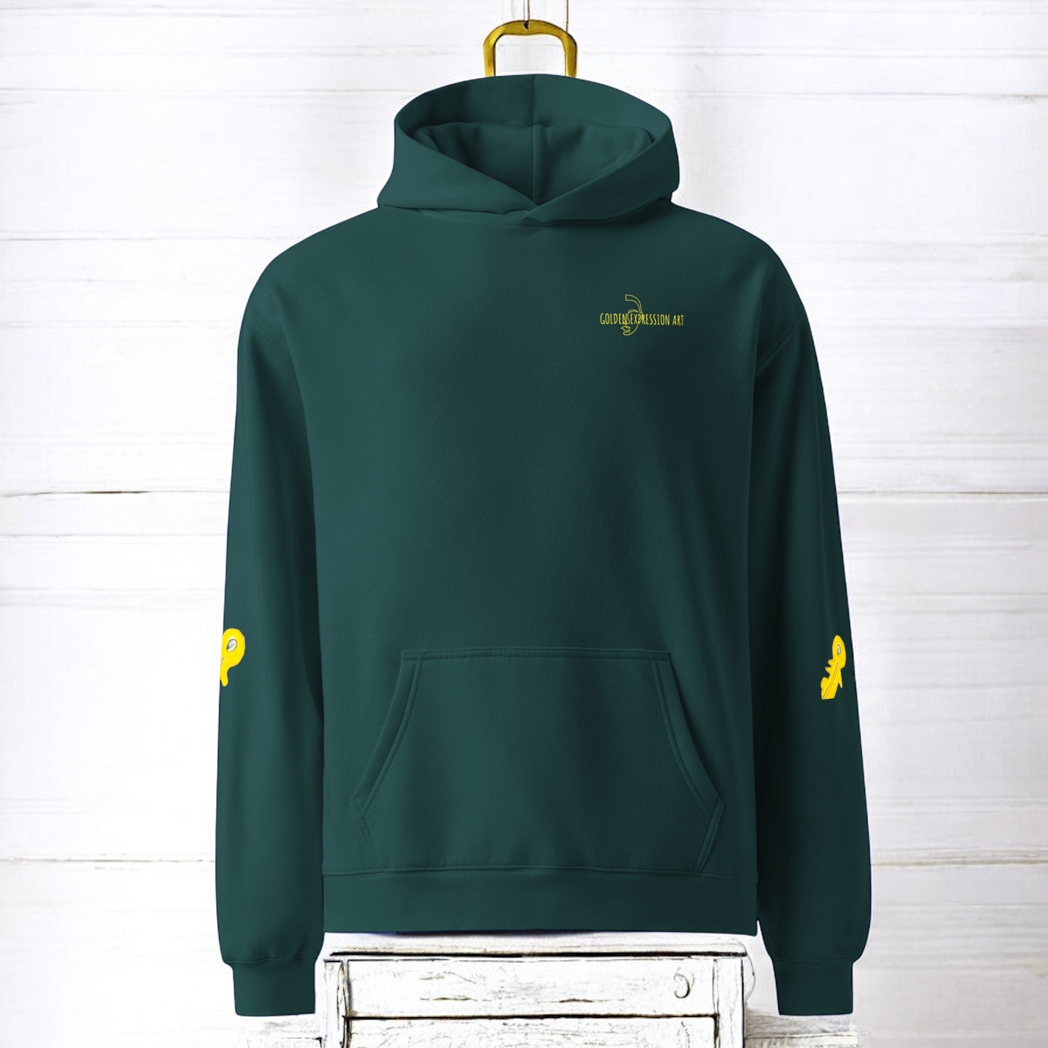 Oversized Sweatshirt Hoodie - Golden Expression Art