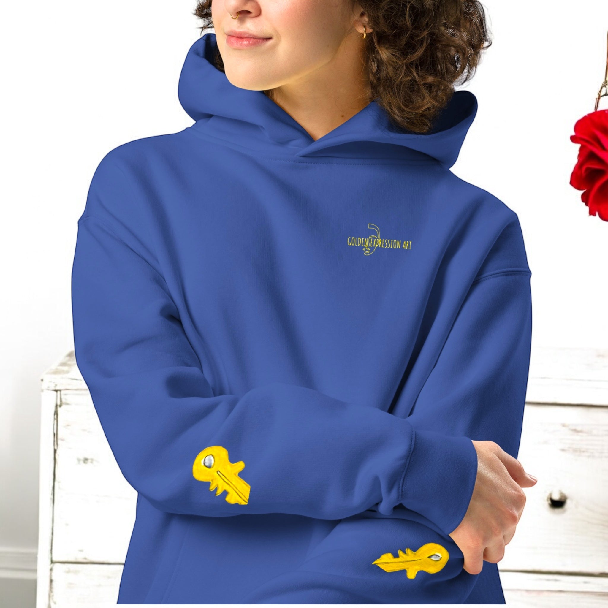 Oversized Sweatshirt Hoodie - Golden Expression Art
