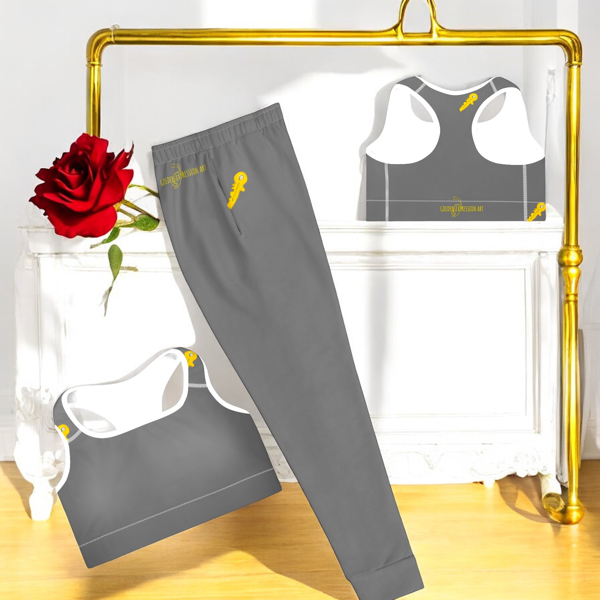 Neptune Athletic Joggers - Golden Expression Art