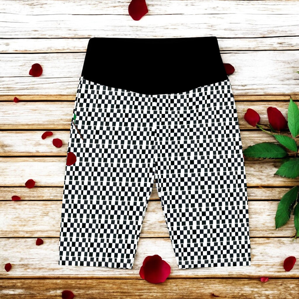 Stallion Biker Athletic Shorts - Golden Expression Art