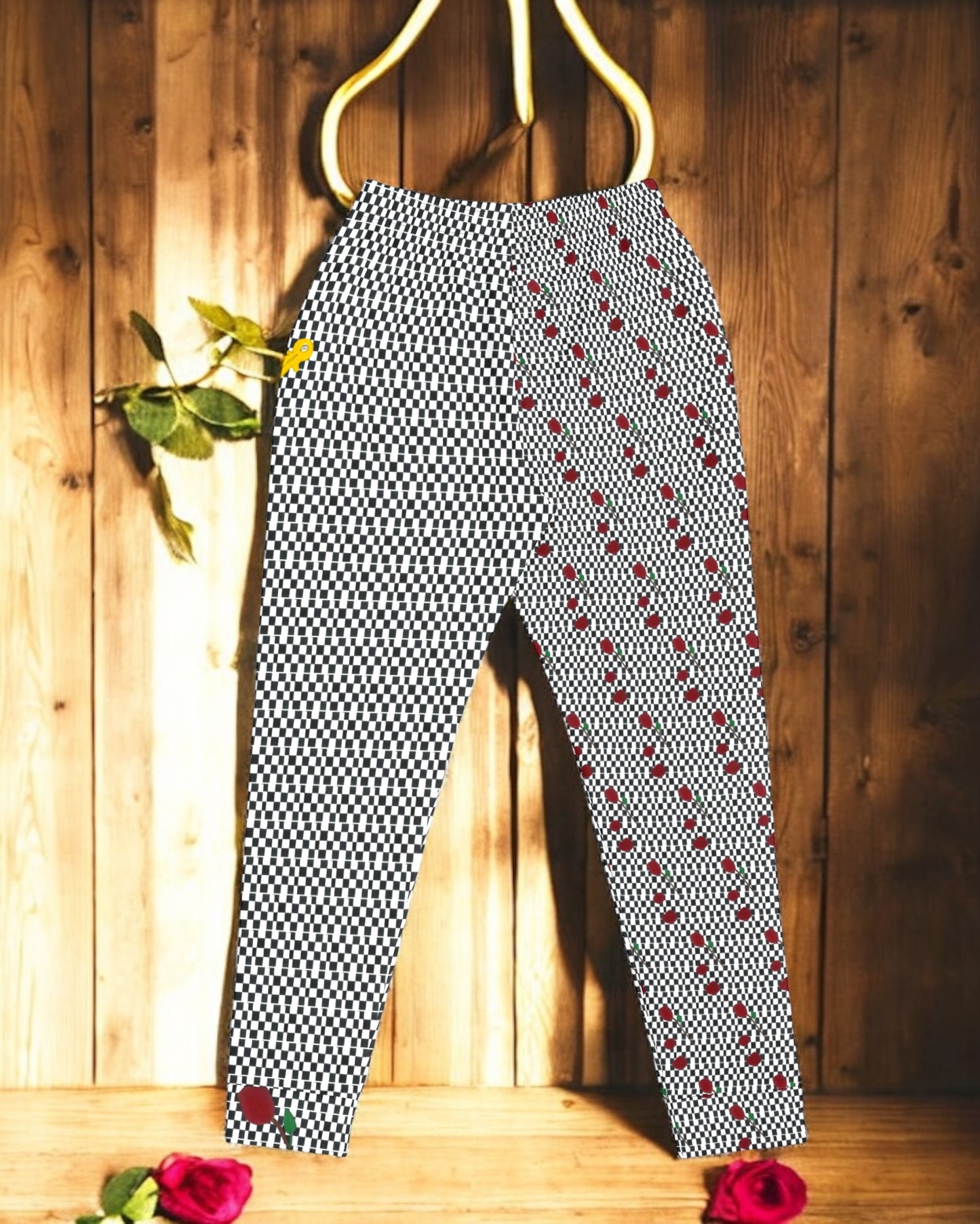 Dice Checkered Athletic Joggers