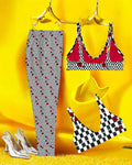Dice Checkered Athletic Joggers - Golden Expression Art
