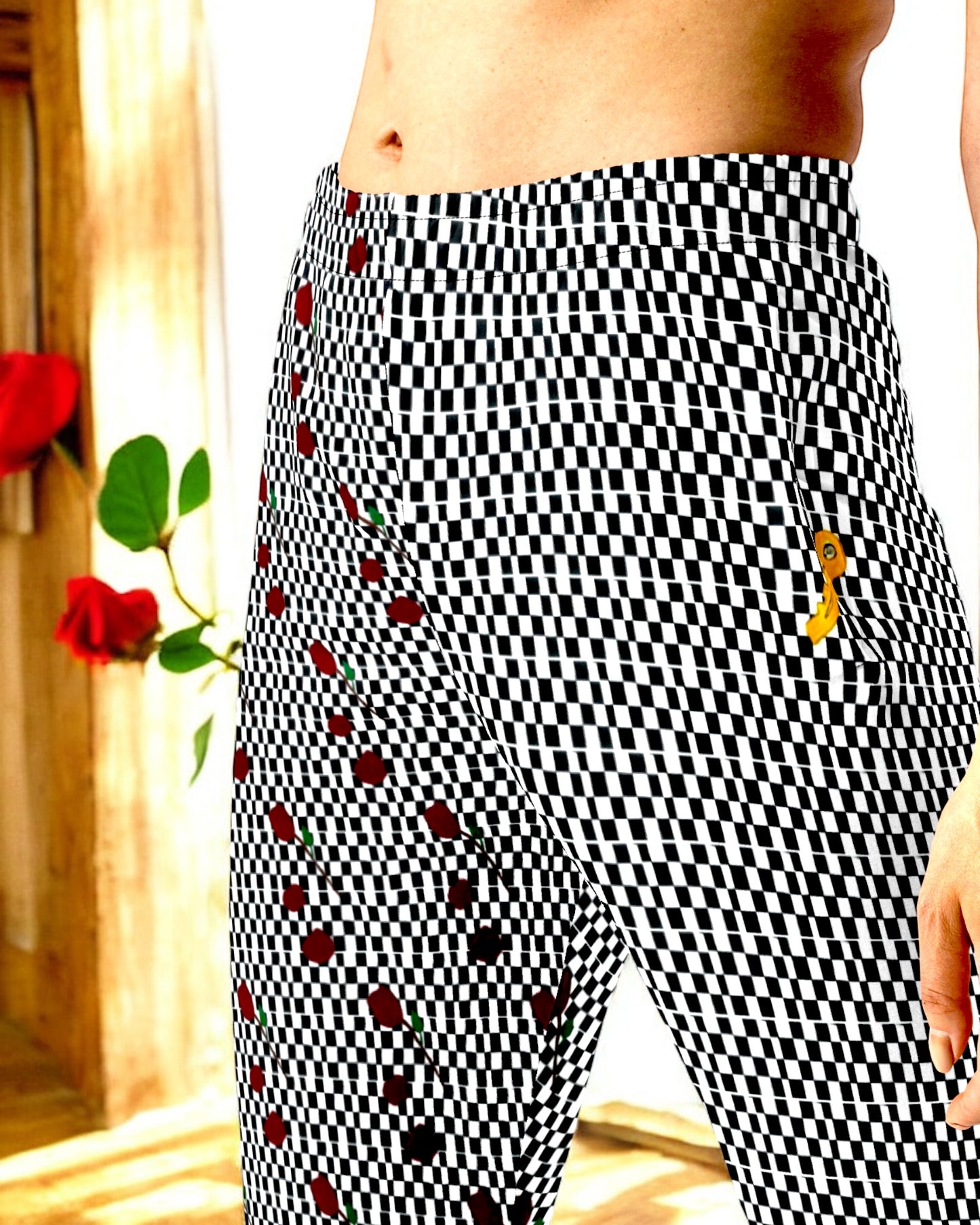 Dice Checkered Athletic Joggers