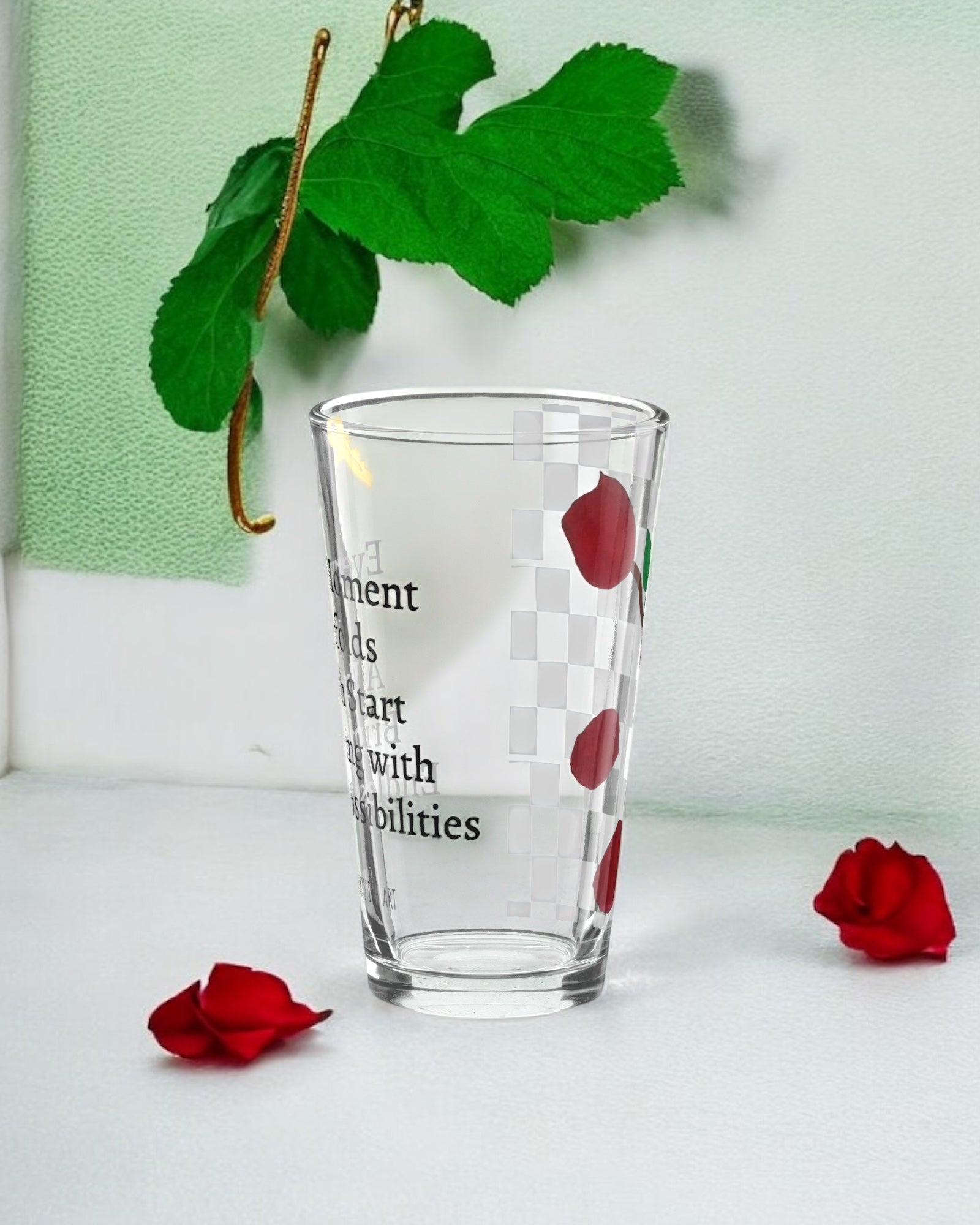 Key Shaker Glass - Golden Expression Art