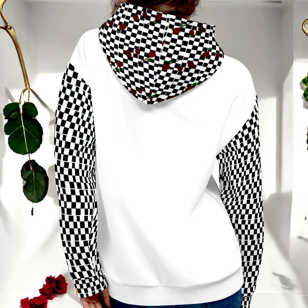 Black & White Board Classic Hoodie - Golden Expression Art