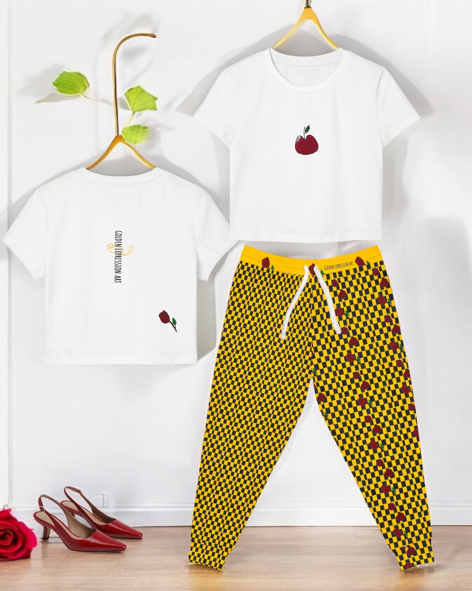 Relaxed Athletic Joggers - Golden Expression Art