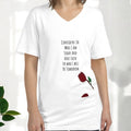Bella Classic V Neck T Shirt - Golden Expression Art