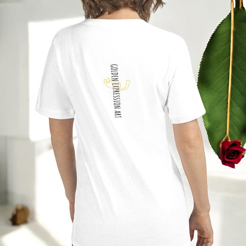 Bella Classic V Neck T Shirt - Golden Expression Art