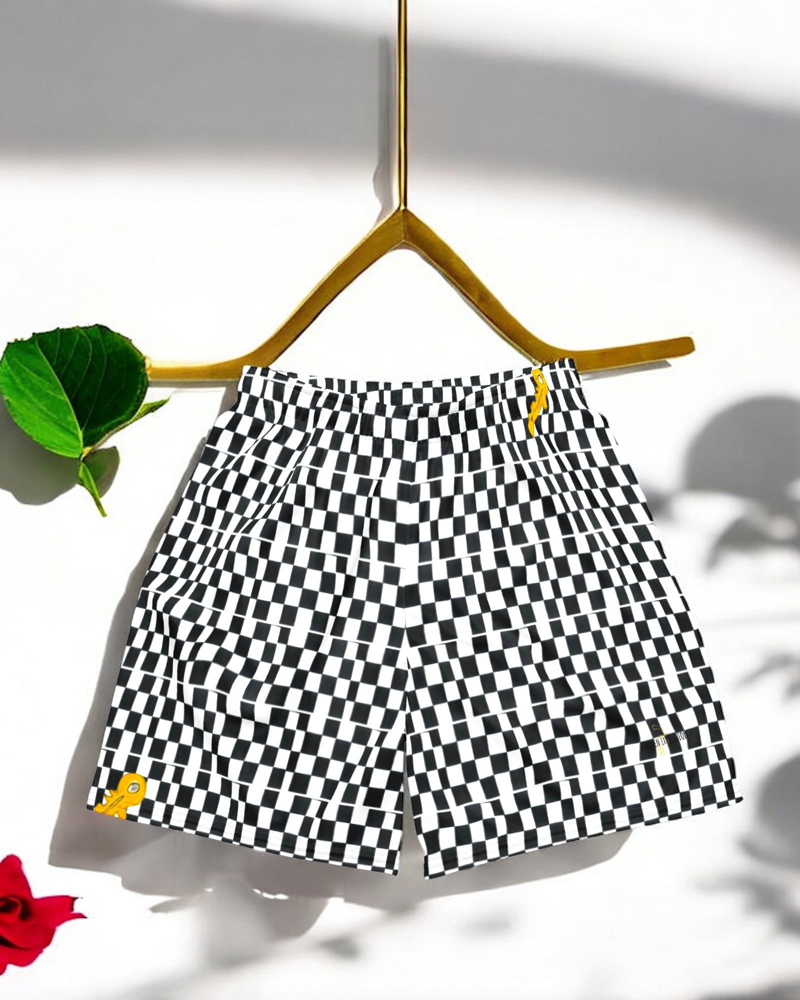 Status Mesh Athletic Shorts - Golden Expression Art