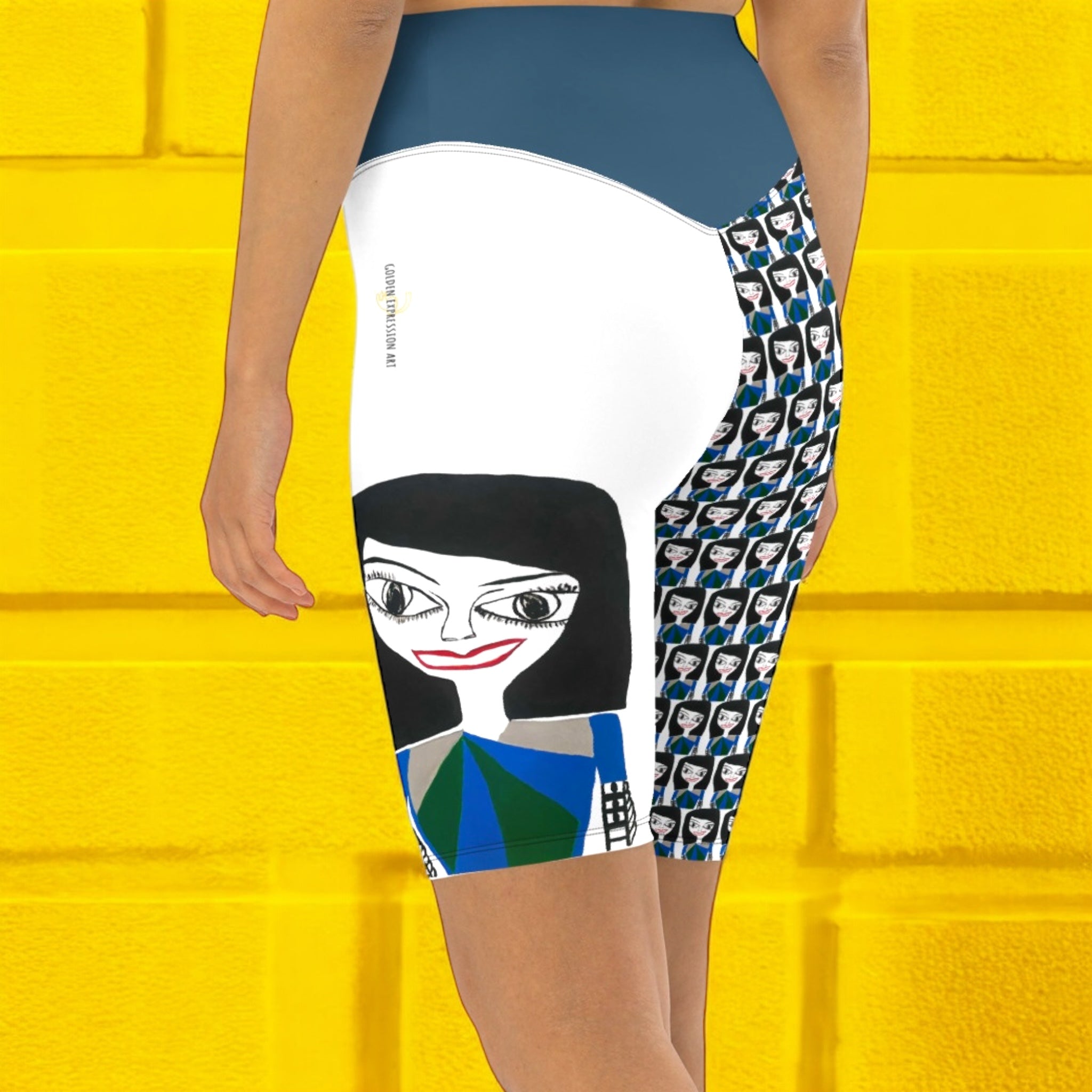 Apocalypse Yoga Shorts - Golden Expression Art