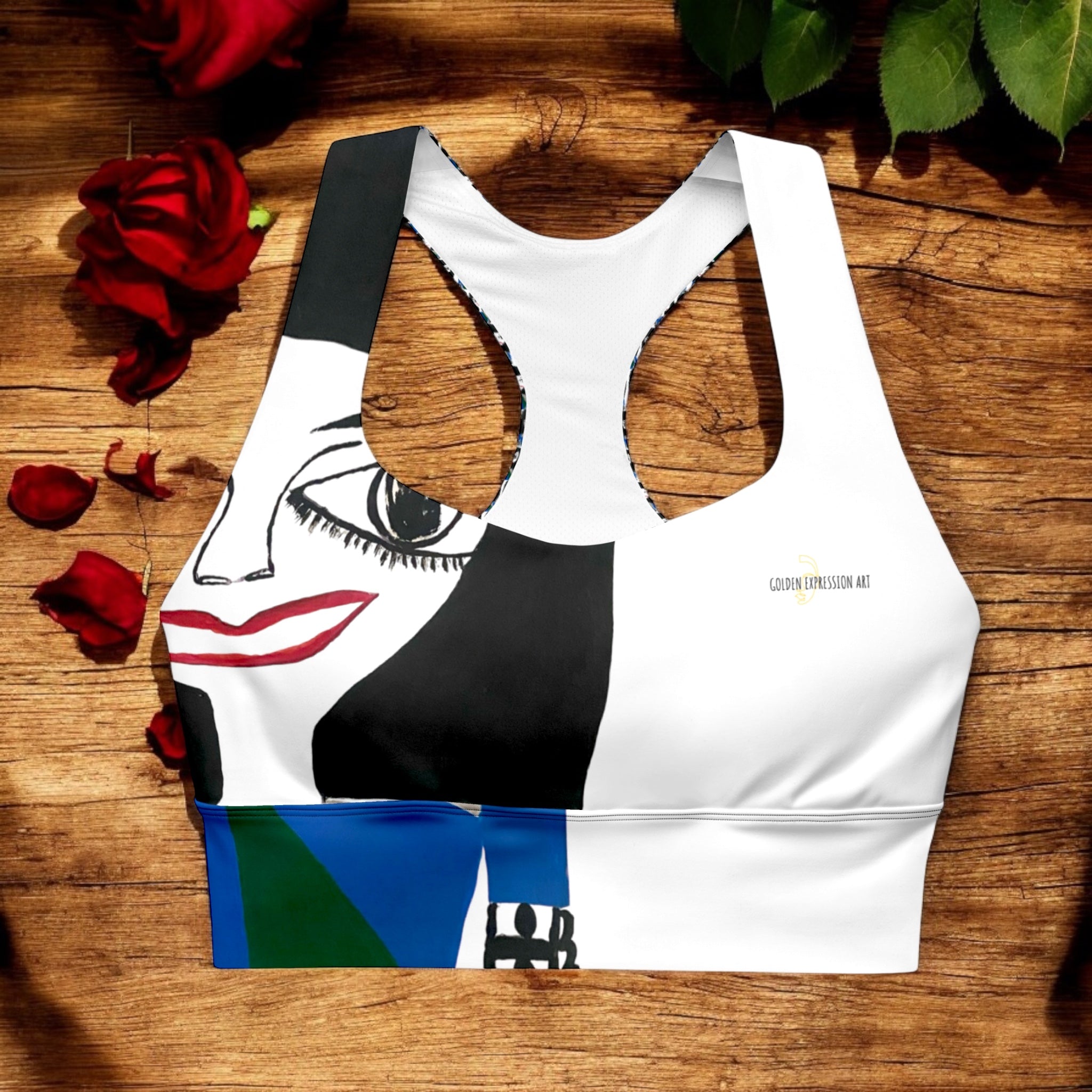 Goddess Sports Bra - Golden Expression Art