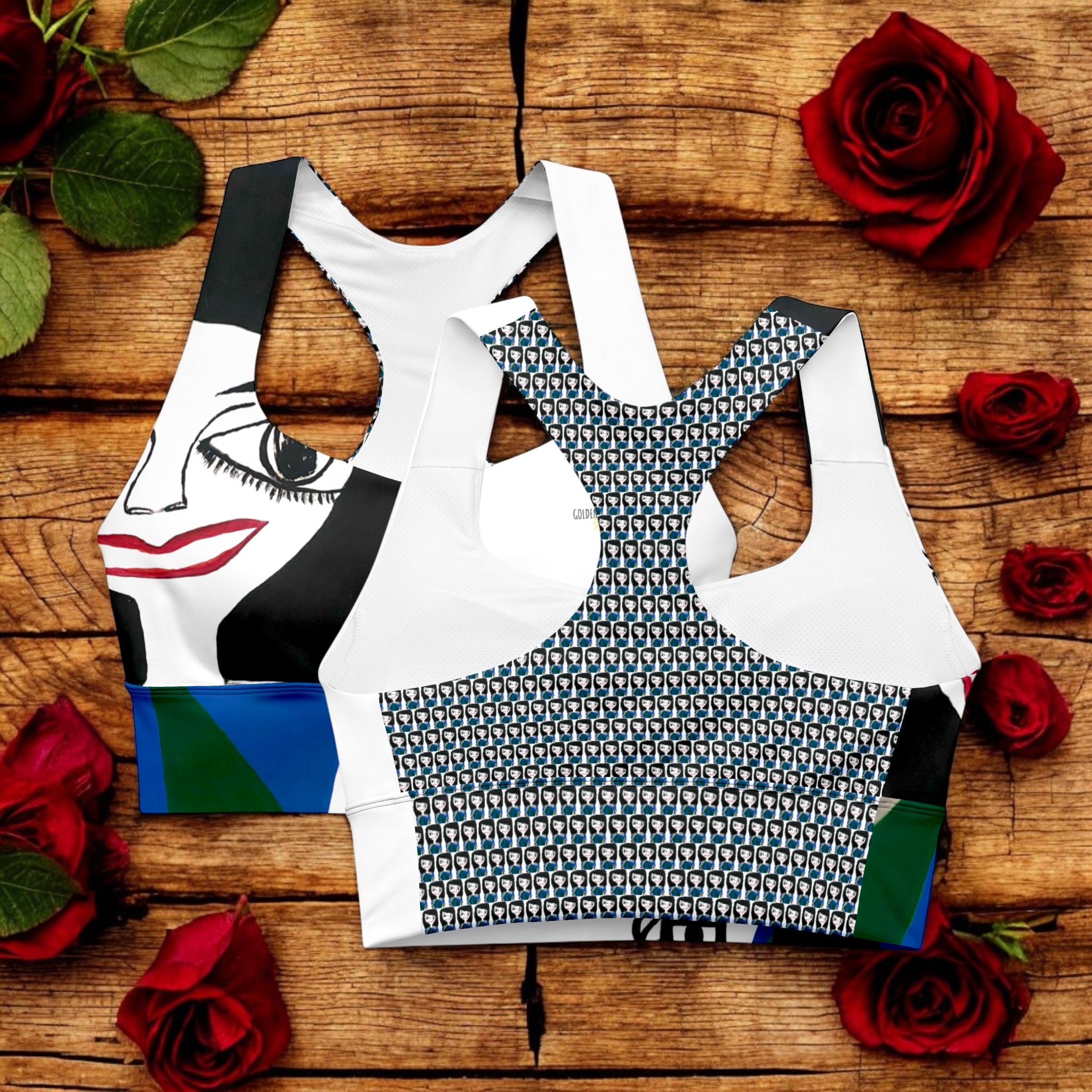 Goddess Sports Bra - Golden Expression Art