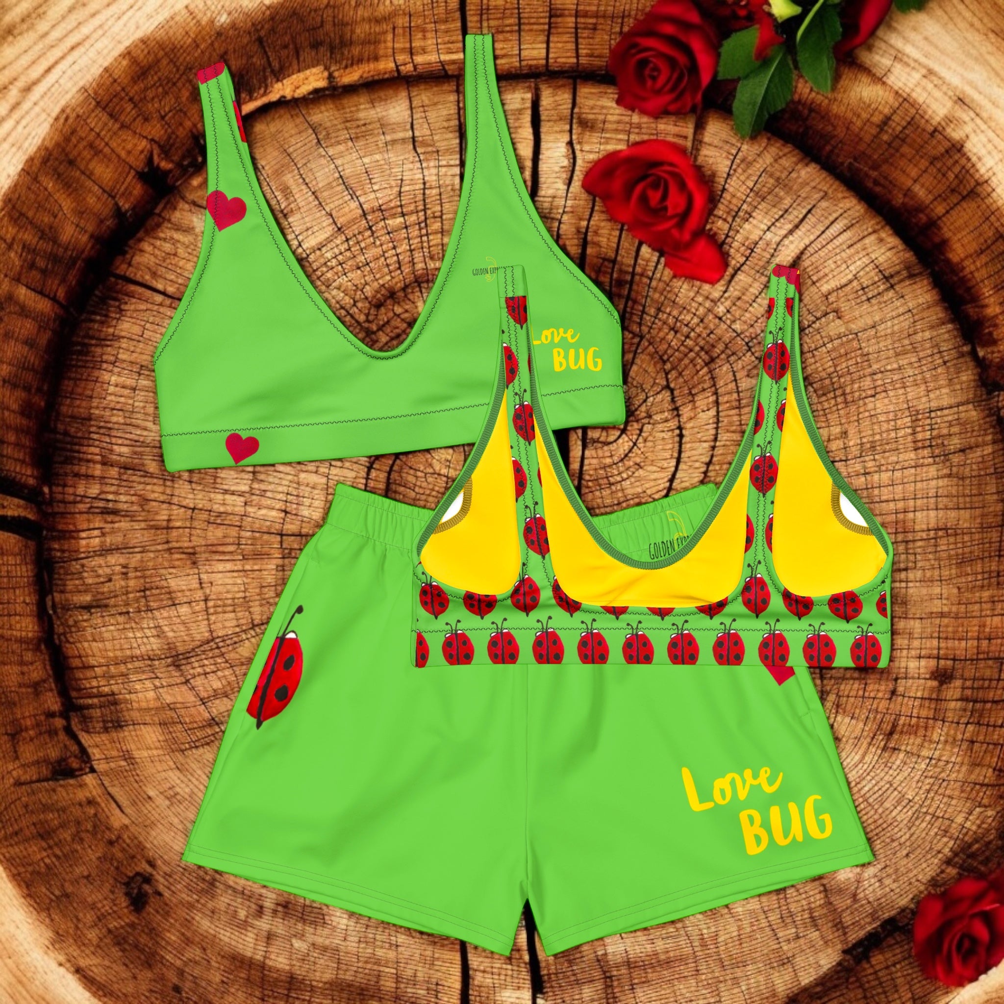 Lotus Bikini Bra Top - Golden Expression Art