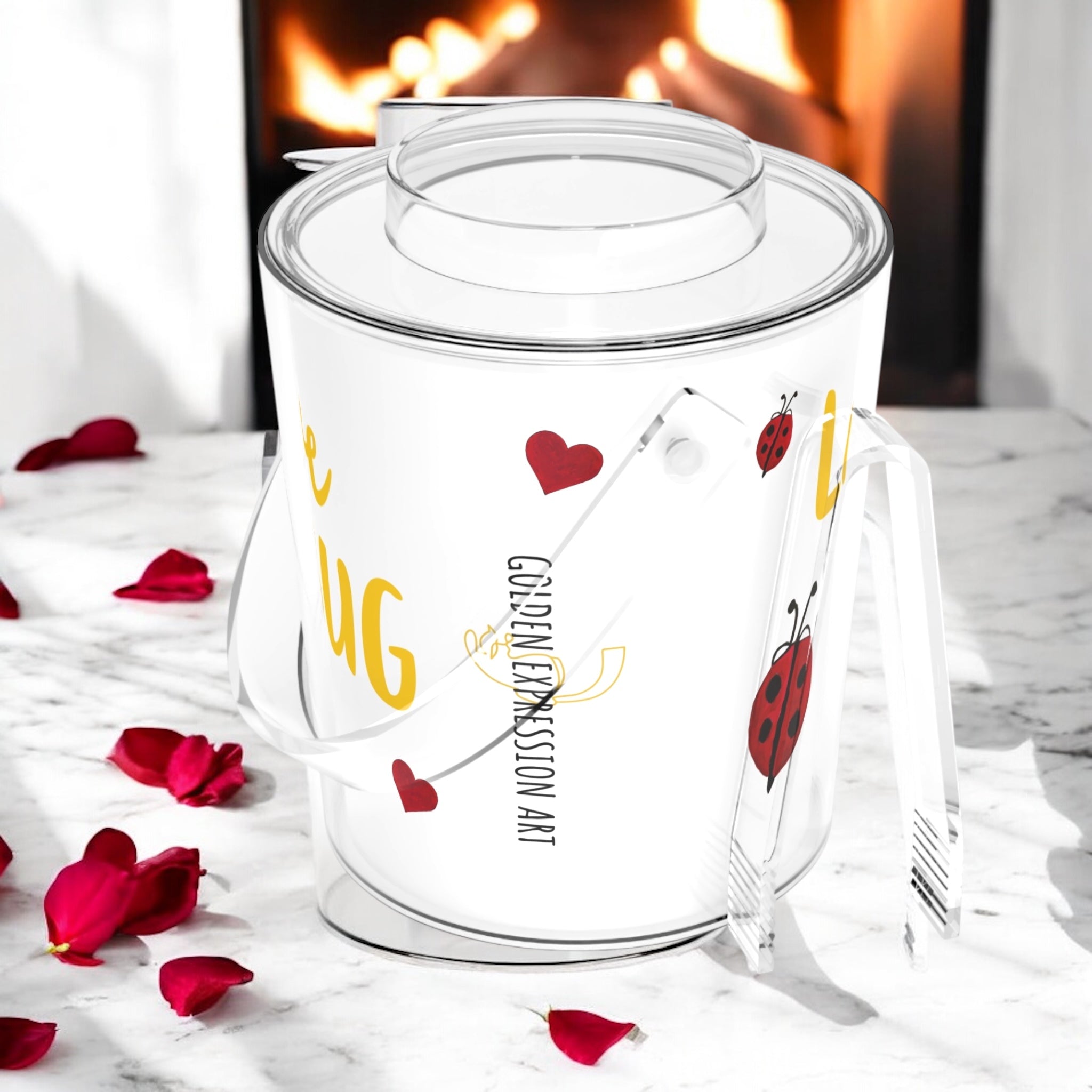 Vanity Ice Bucket - Golden Expression Art