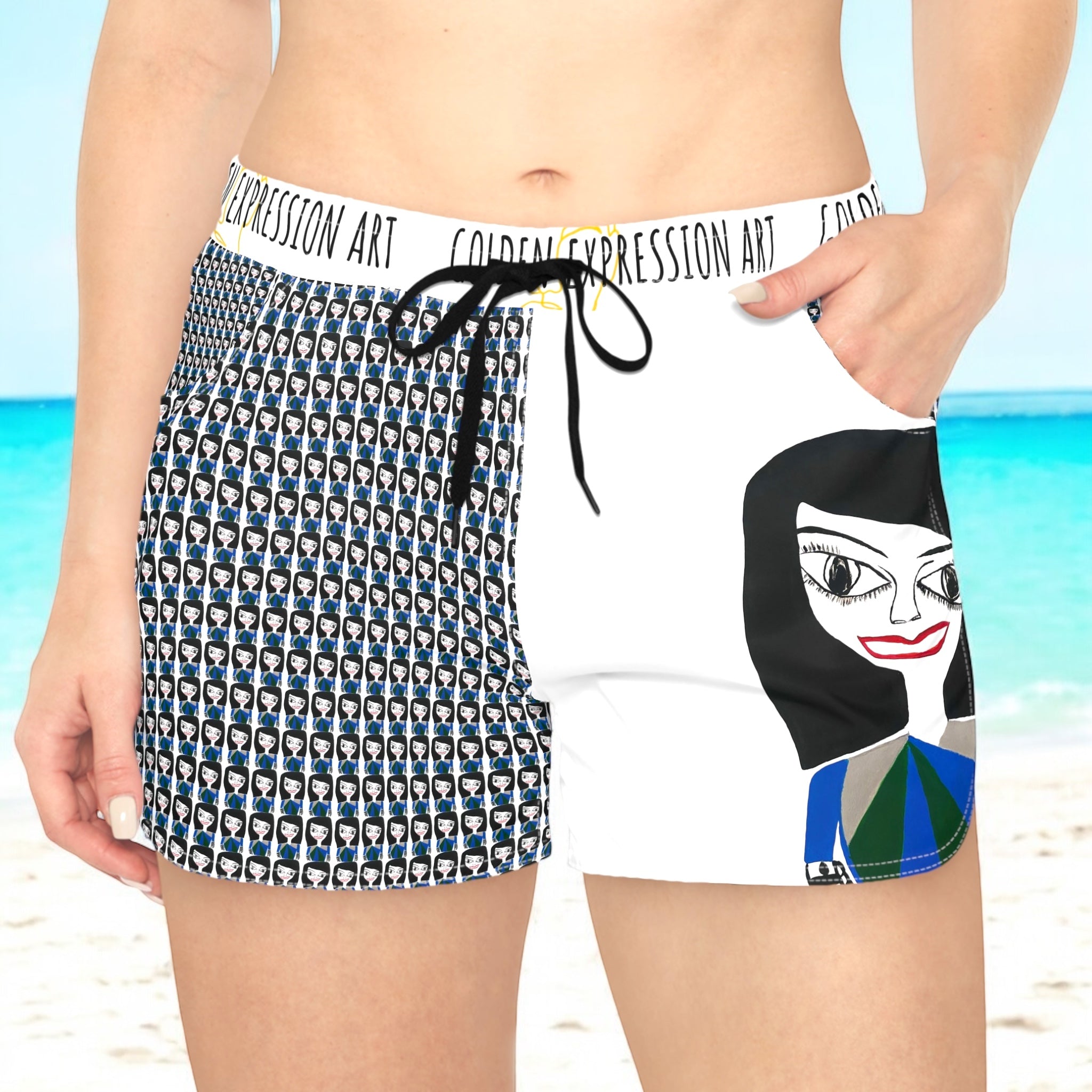 Stallion Athletic Shorts - Golden Expression Art