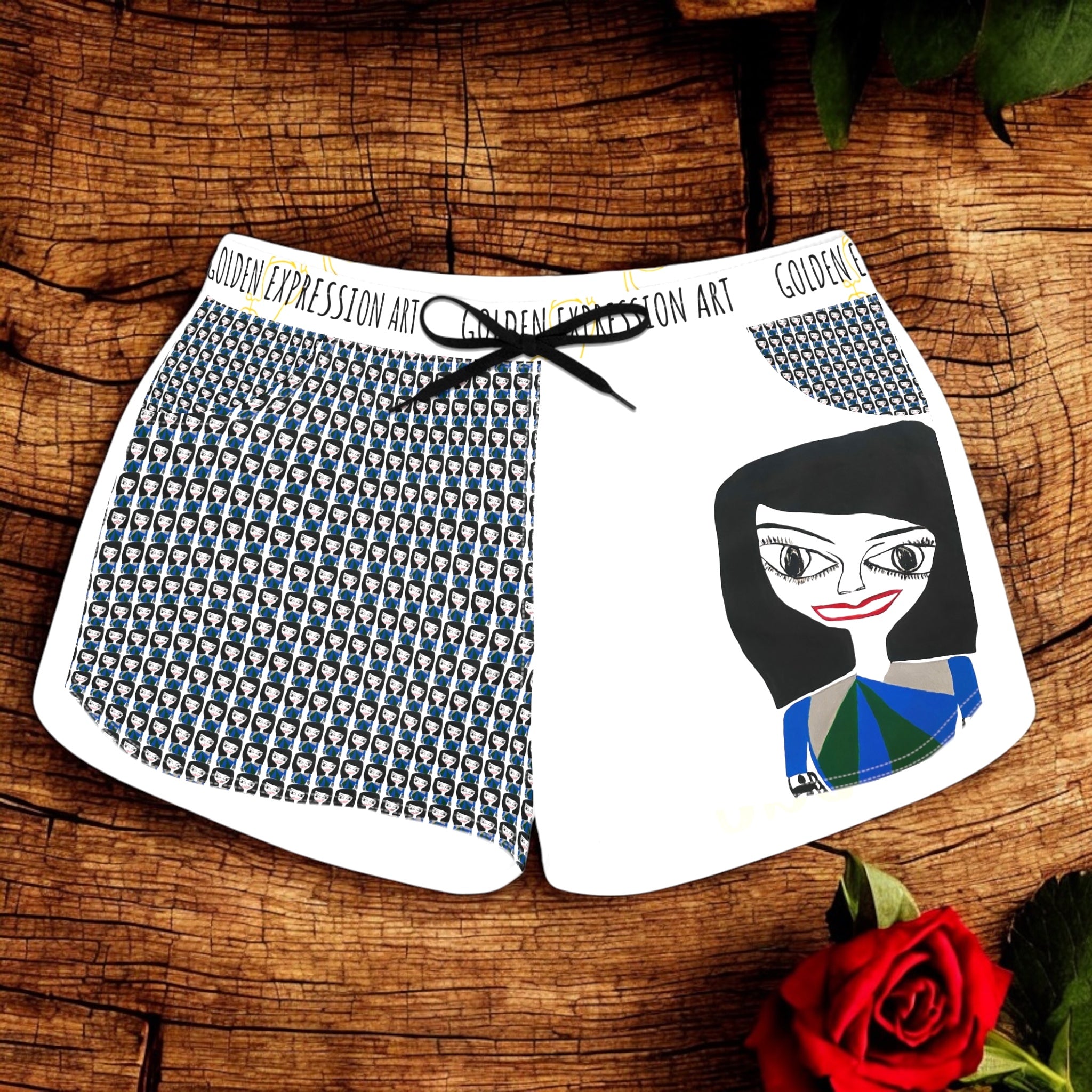 Stallion Athletic Shorts - Golden Expression Art