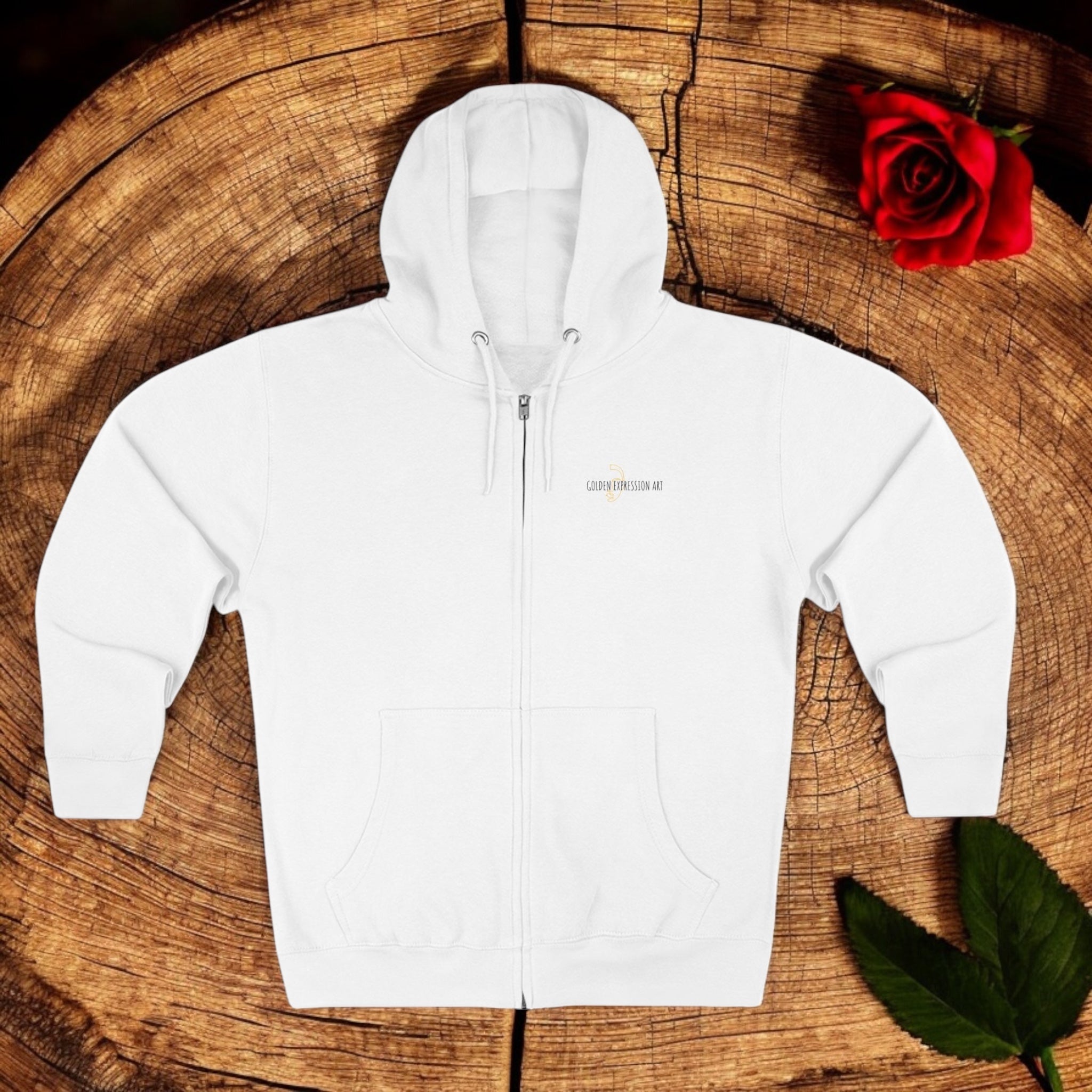 Privilege Unisex Zip Hoodie - Golden Expression Art