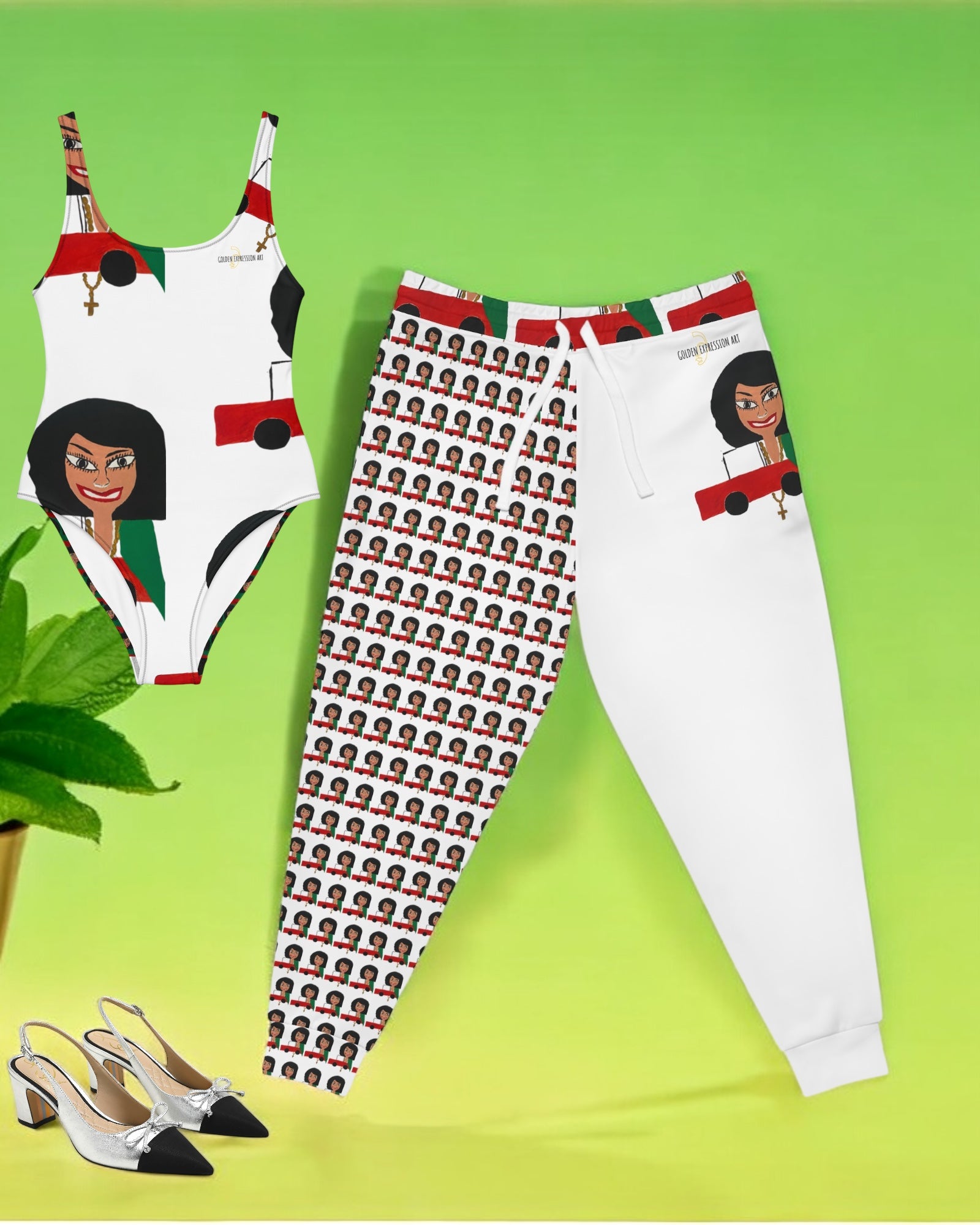 Iconic Epic Athletic Joggers - Golden Expression Art