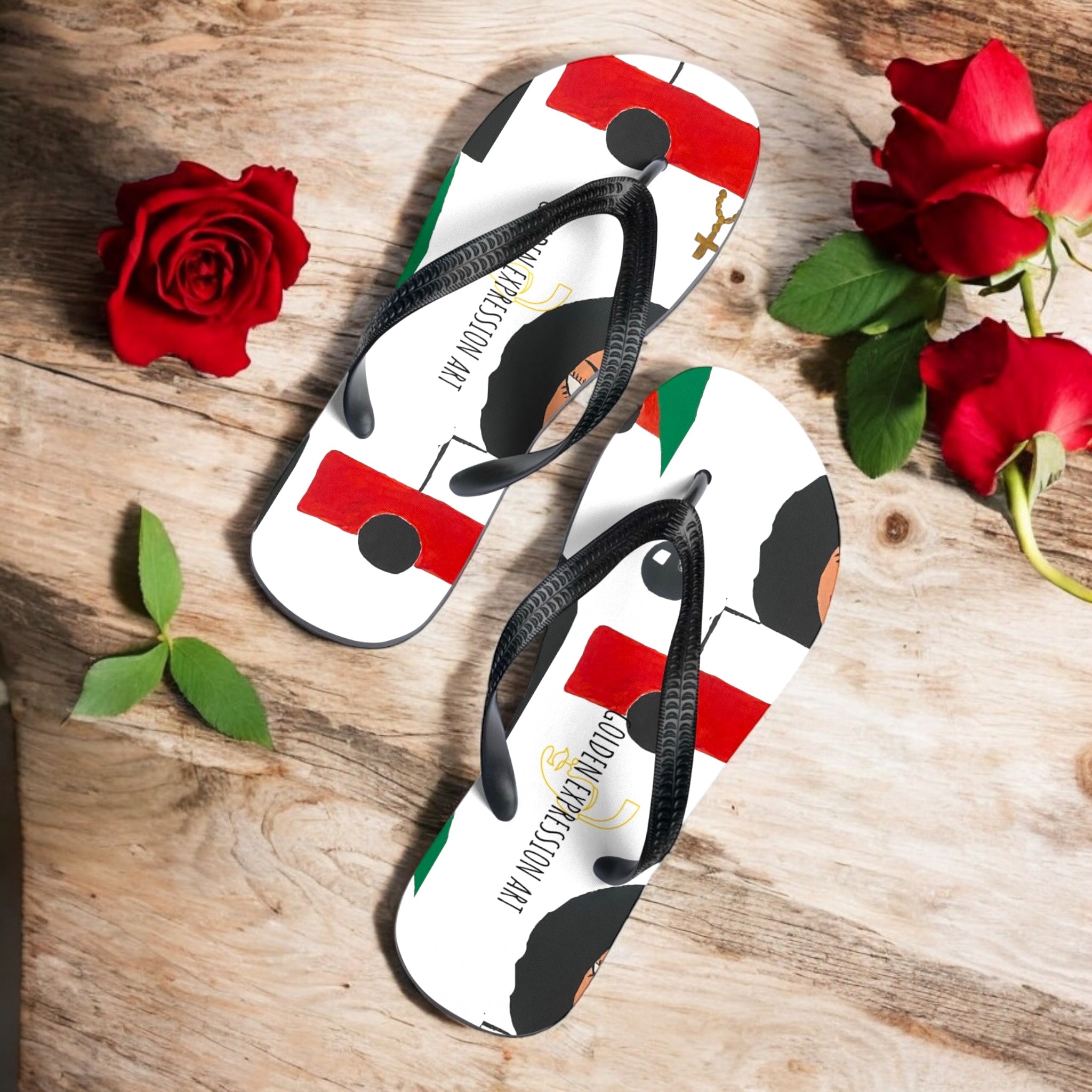 Poise Steps flip Flops - Golden Expression Art