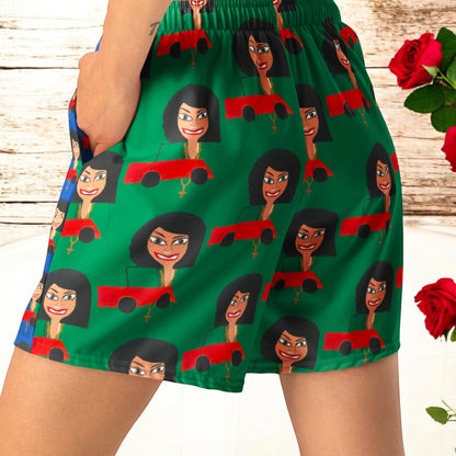 Iconic Roller Coaster Athletic Long Shorts
