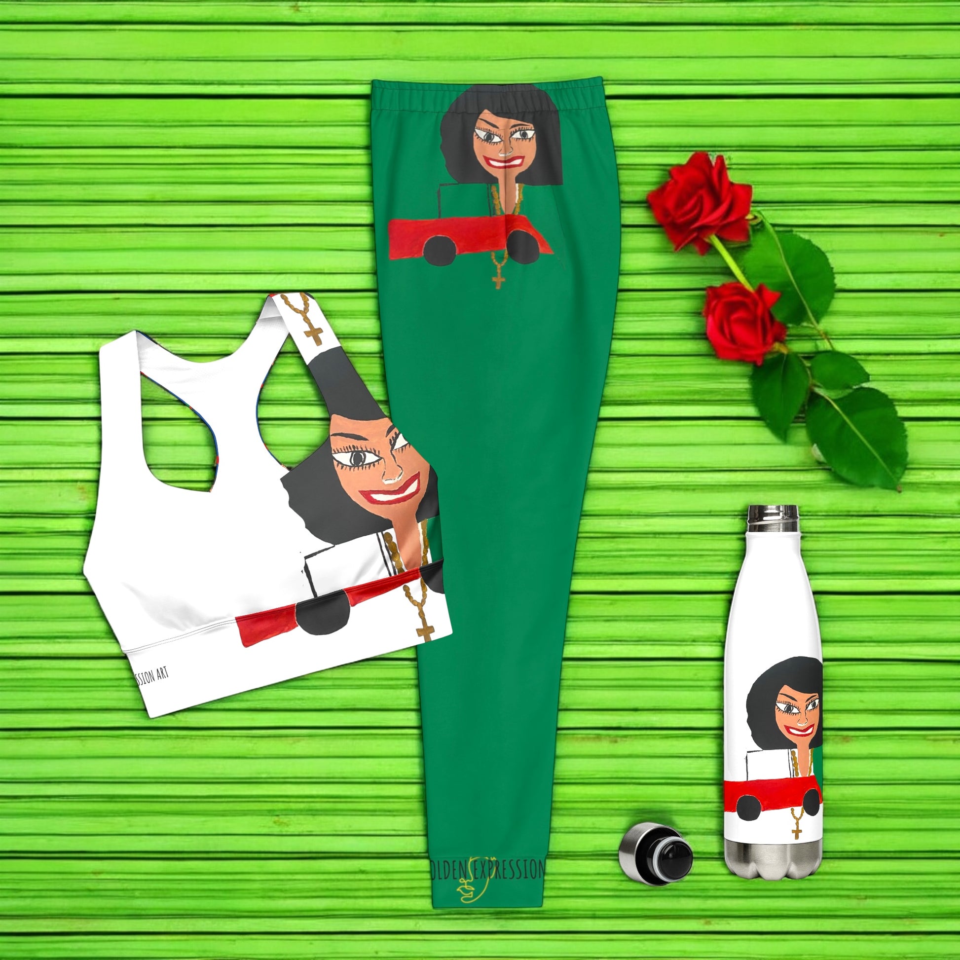 Iconic Spontaneous Joggers - Golden Expression Art