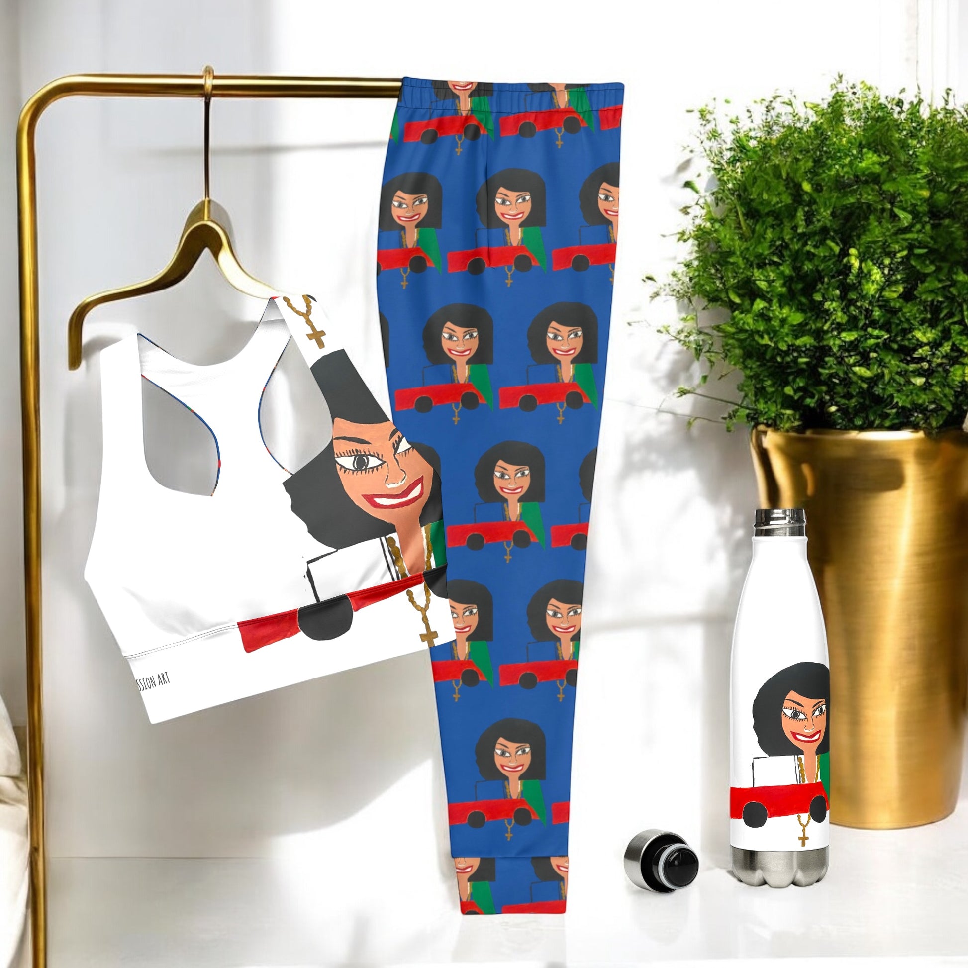 Iconic Spontaneous Joggers - Golden Expression Art