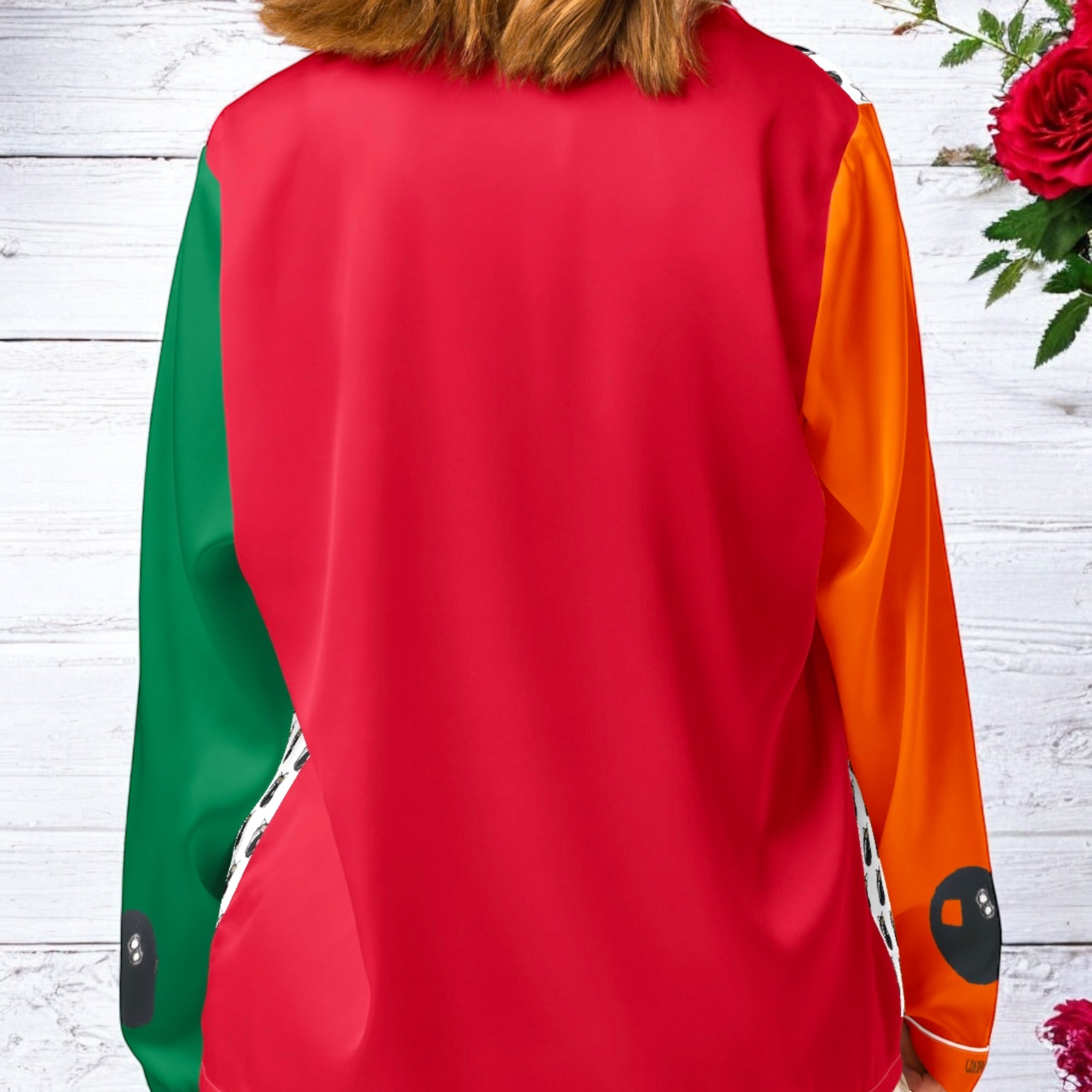 Iconic Rainbow Lounger Pajama Long-sleeve Shirt - Golden Expression Art