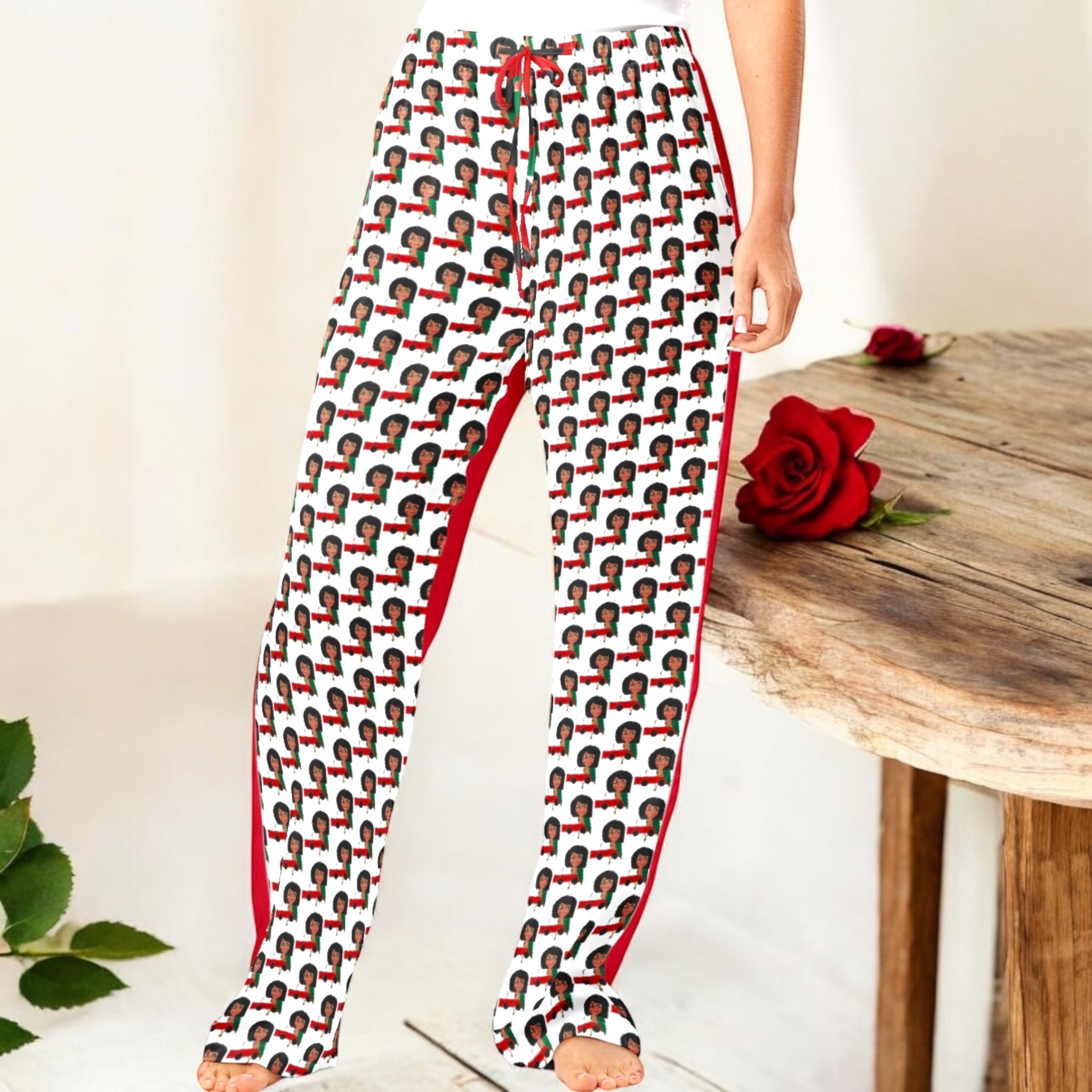 Iconic Flow Pajamas Pants - Golden Expression Art