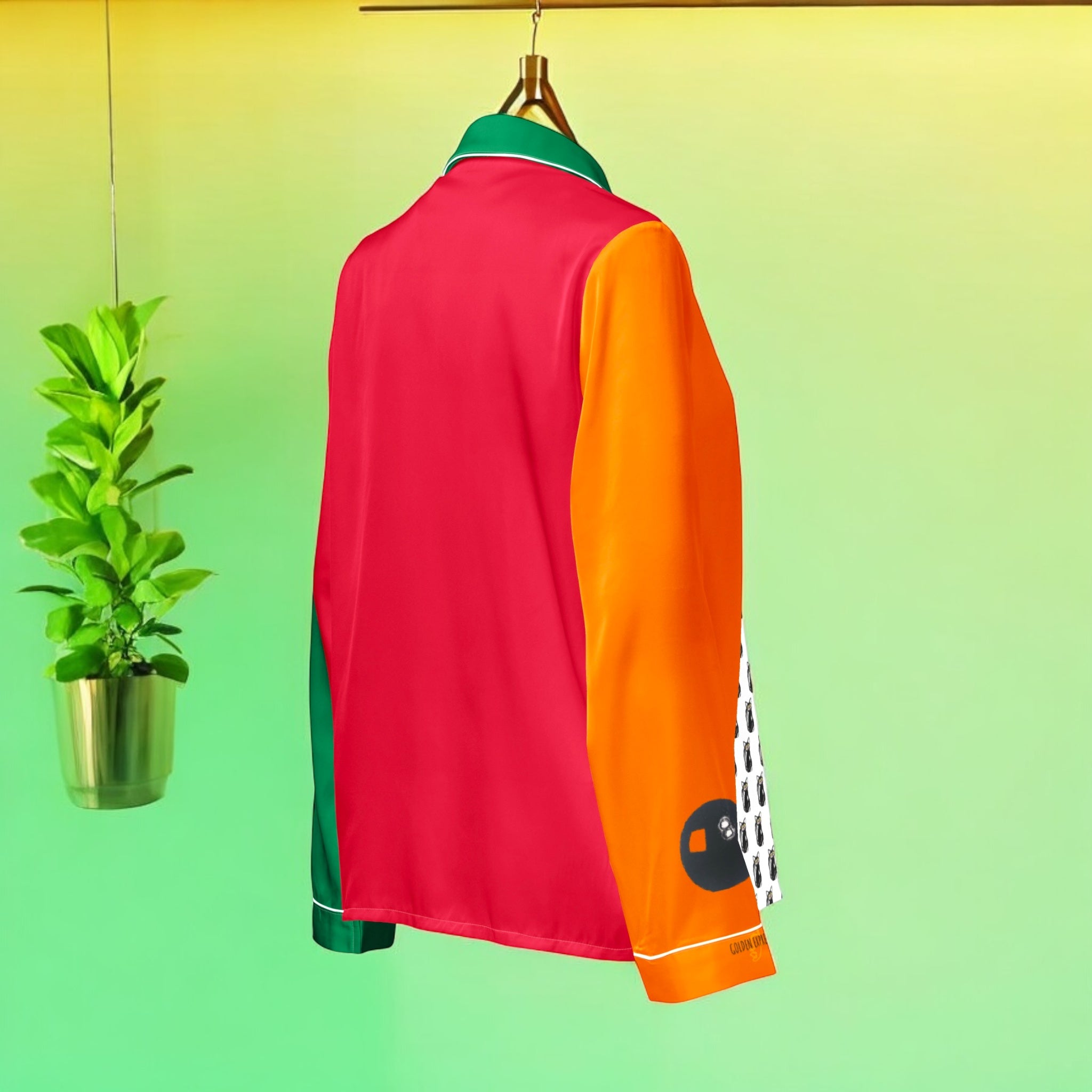 Iconic Rainbow Lounger Pajama Long-sleeve Shirt - Golden Expression Art