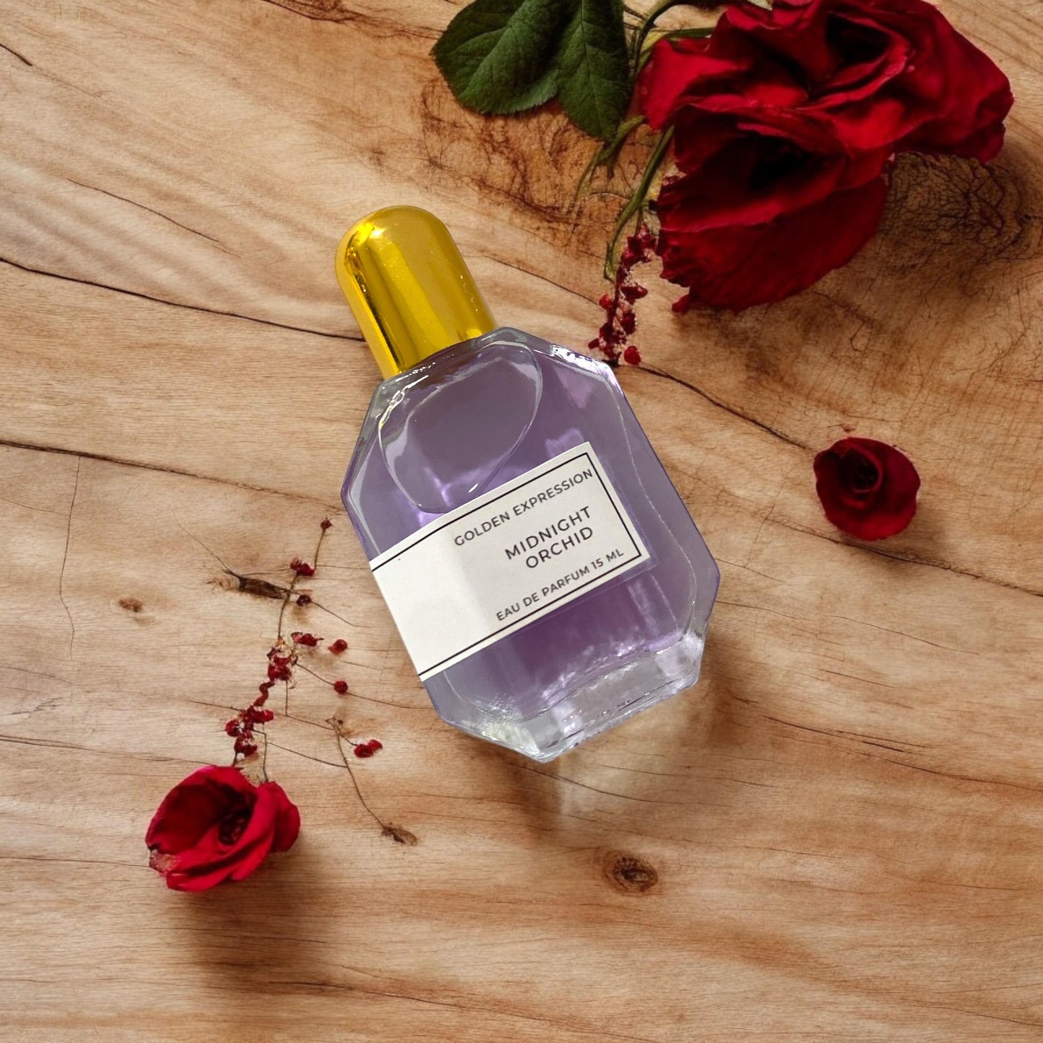 Midnight Orchid Eau De Parfum 15ML - Golden Expression Art
