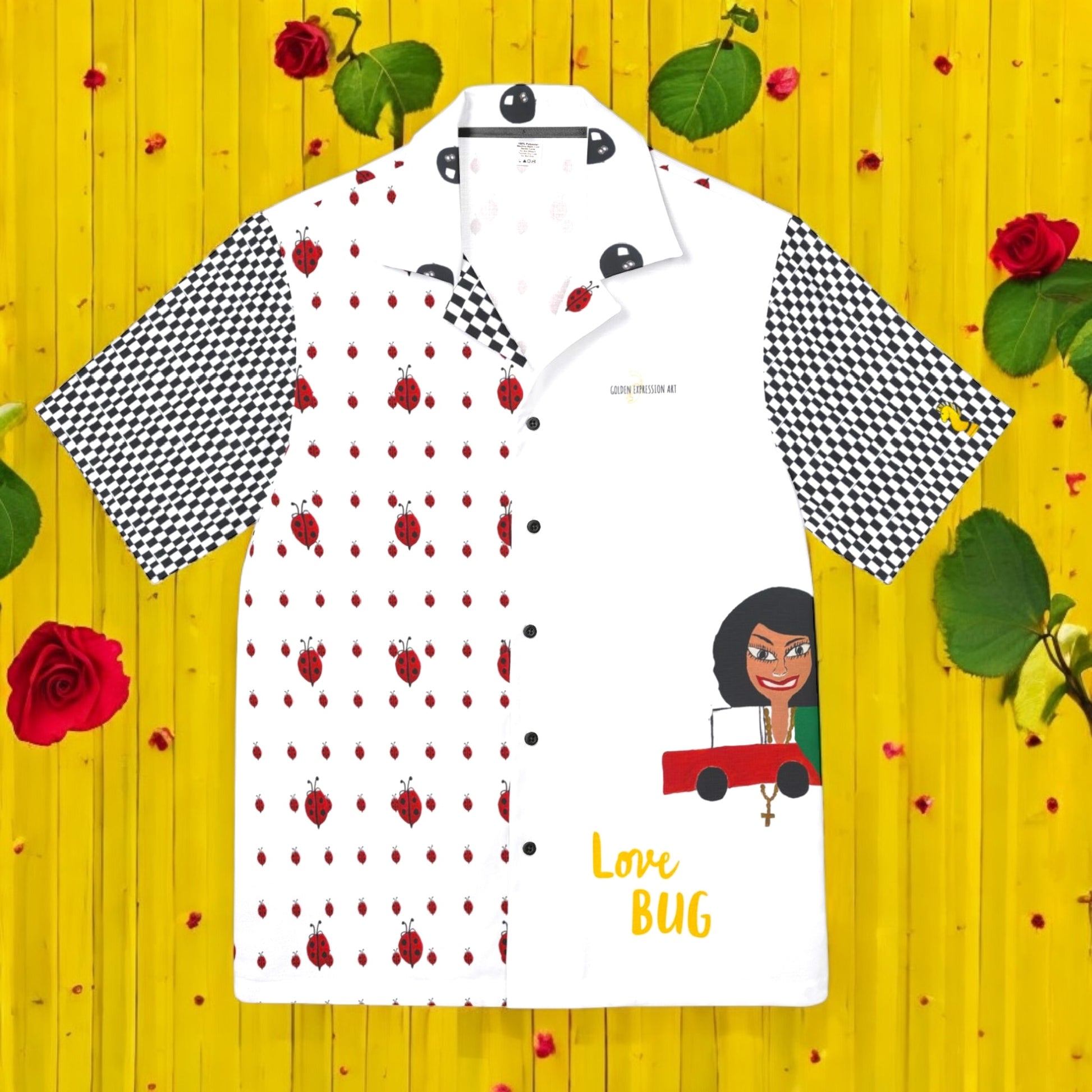 Iconic Isis Button Down Shirt - Golden Expression Art