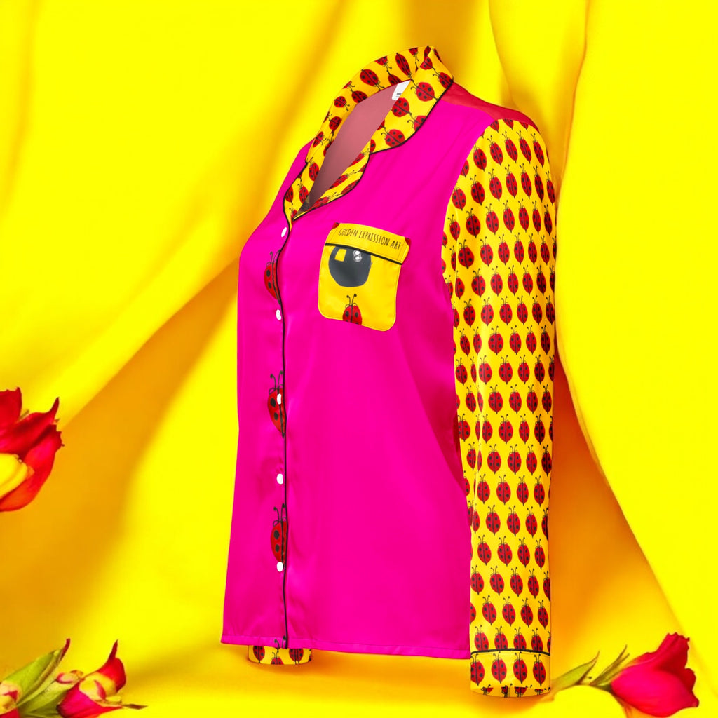 Bug A Boo Button Shirt - Golden Expression Art