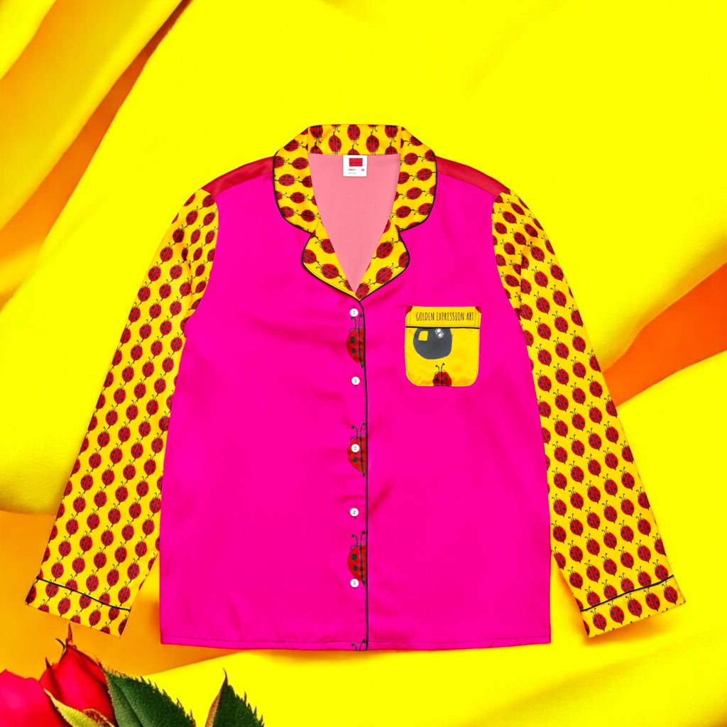 Bug A Boo Button Shirt - Golden Expression Art